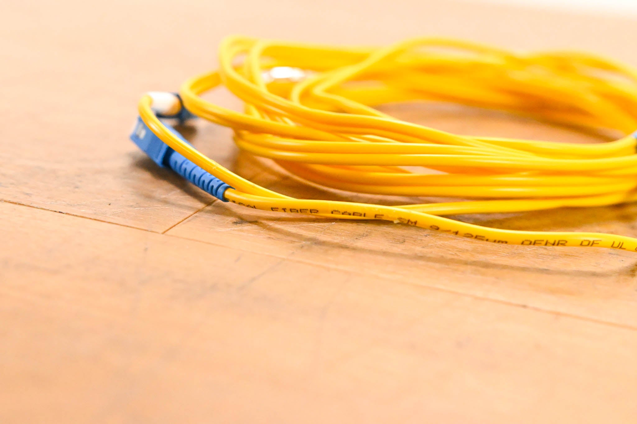 Unbranded SC-ST Duplex Single Mode Fiber Optic Patch Cable - 10'