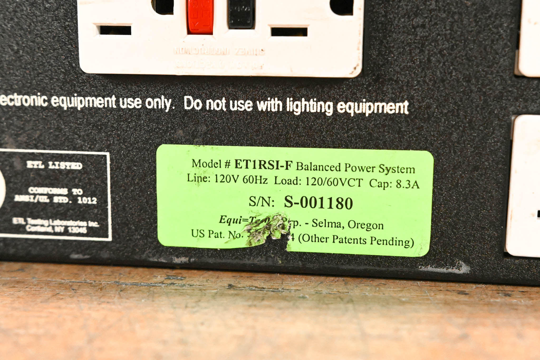 Equi=Tech ET1RSI-F Balanced Power Supply