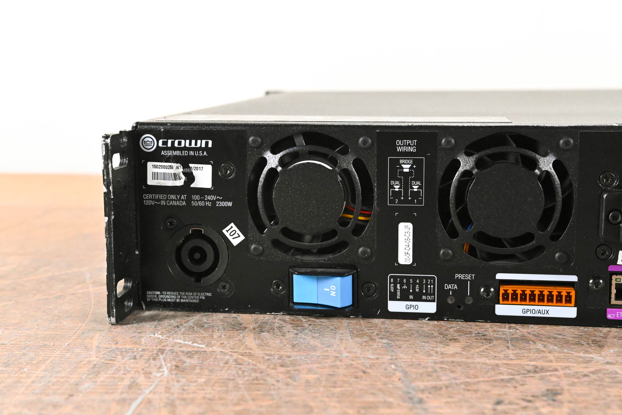 Crown DCi 2|2400N 2-Channel, 2400W @ 4 ohms Power Amplifier w/ BLU link