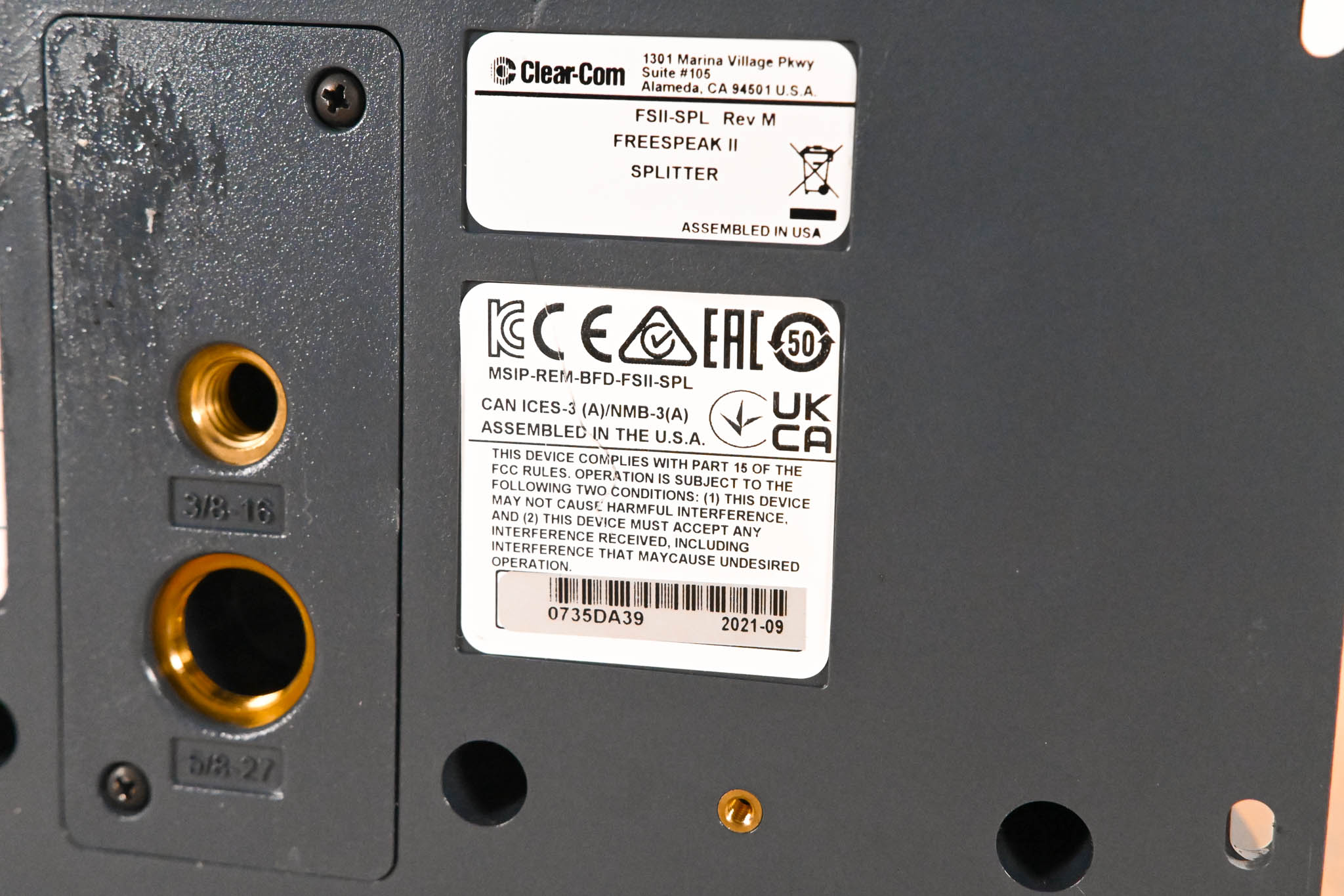 Clear-Com FSII-SPL FreeSpeak II Transceiver Splitter (NO POWER SUPPLY)