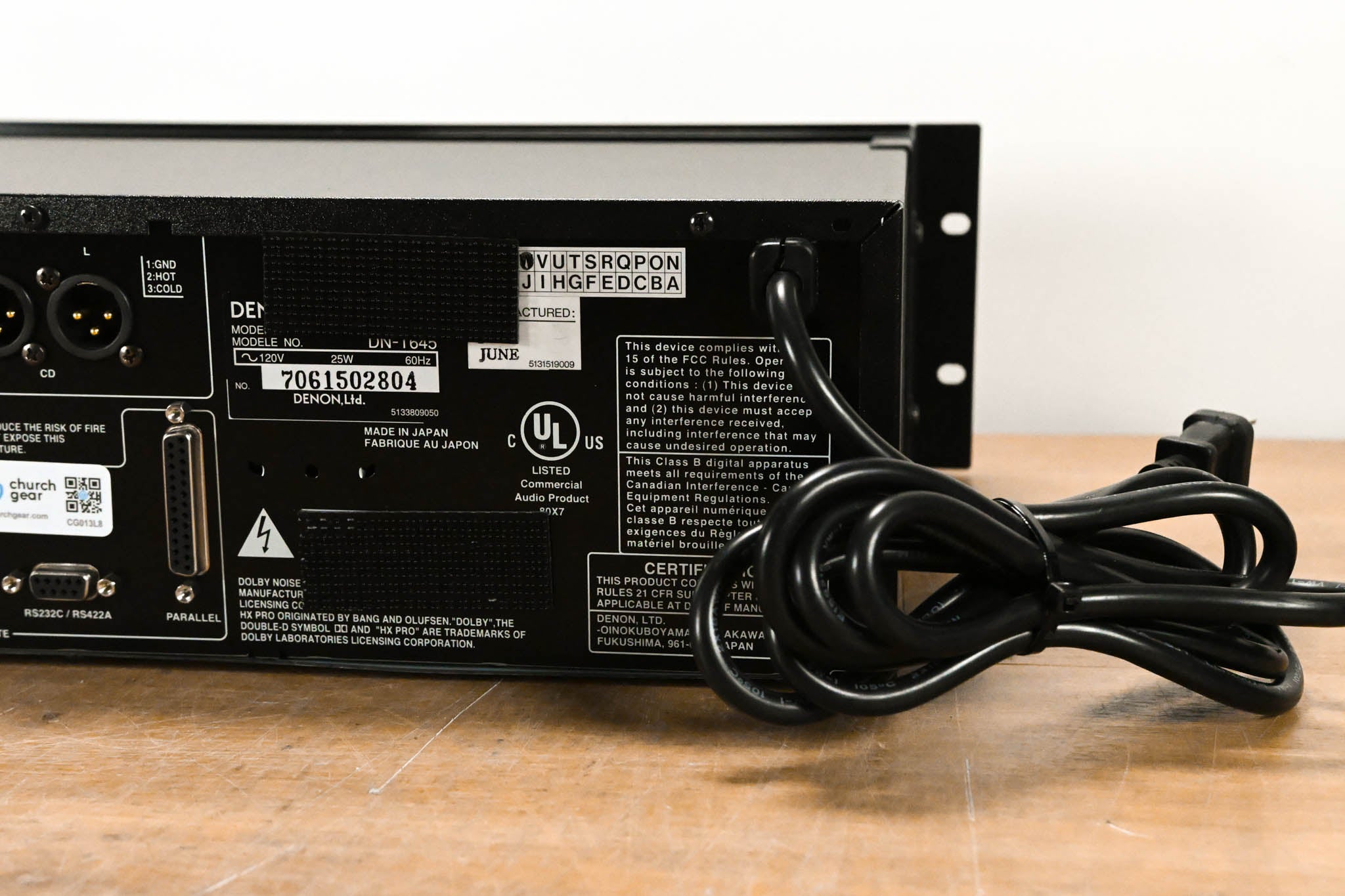 Denon DN-T645 Rackmounted CD/Cassette Combo