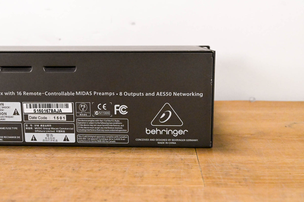 Behringer S16 16 x 8 Digital Stage Box