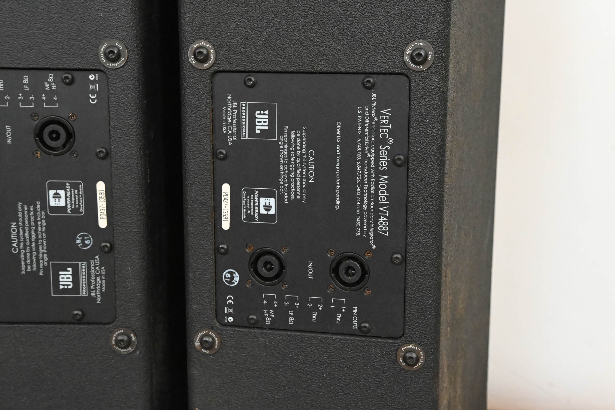 JBL VT4887 Compact Bi-Amplified 3-Way Line Array Element (PAIR