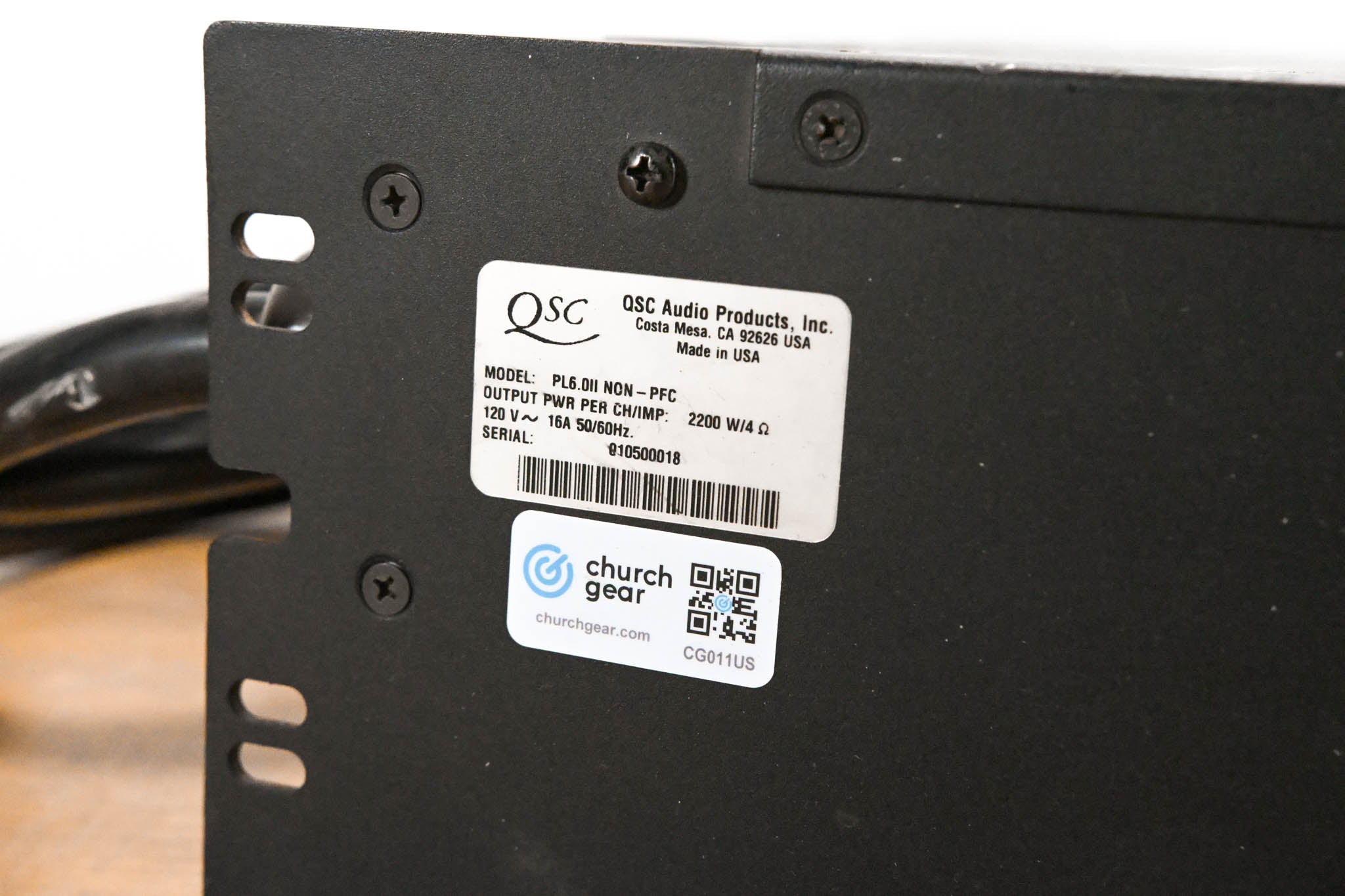 QSC PowerLight 6.0 II 2-channel Power Amplifier