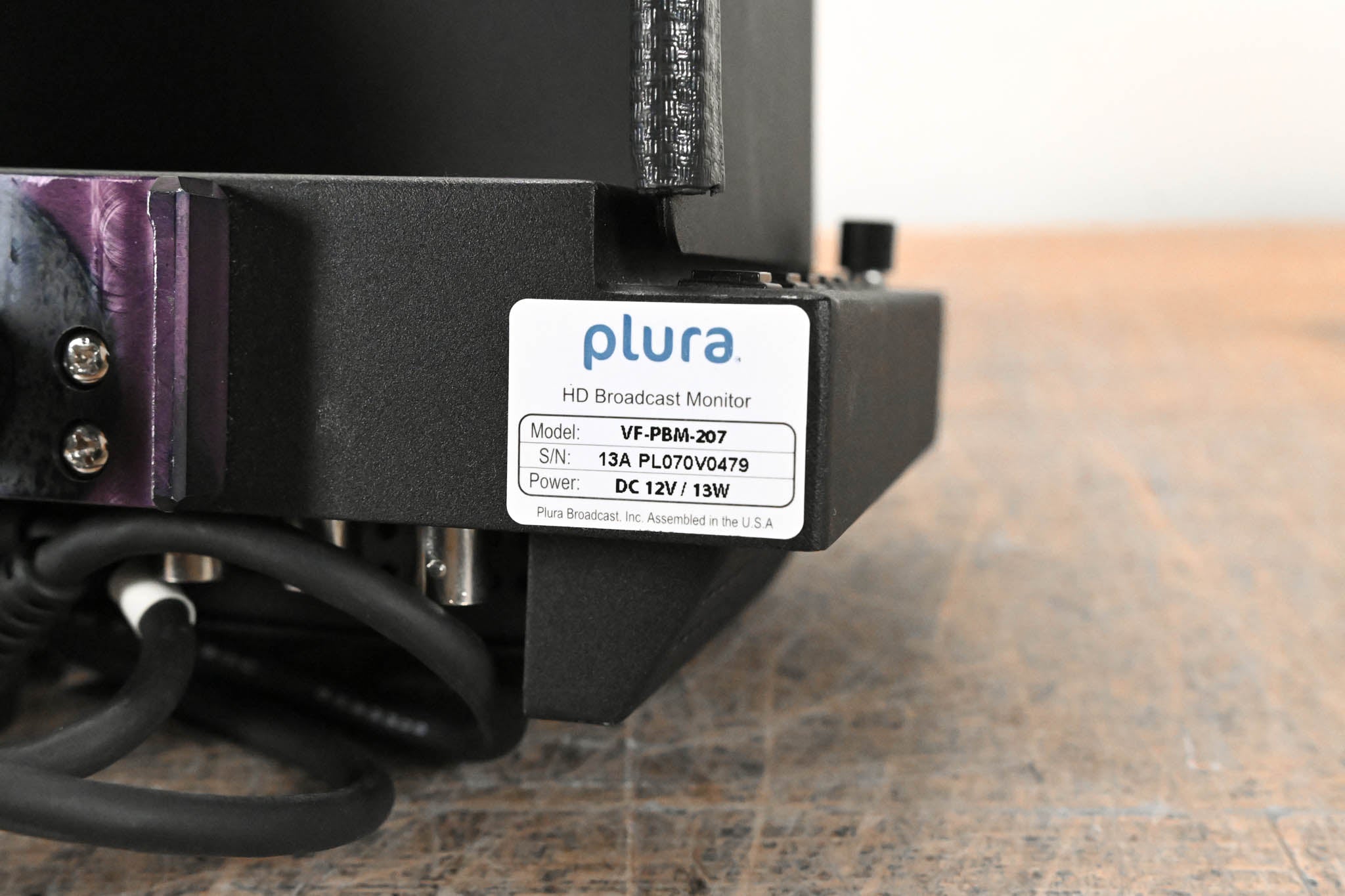 Plura VF-PBM-207 7" LCD On-Camera Color Viewfinder