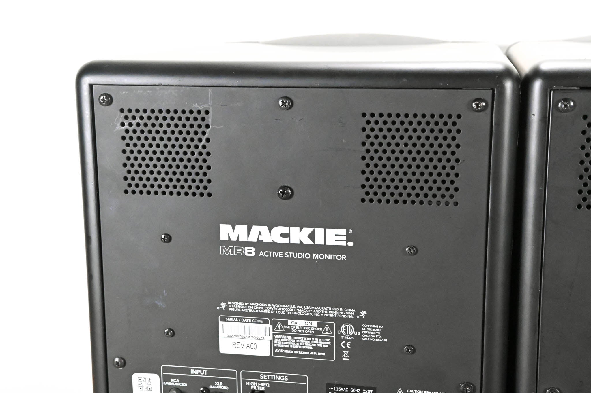 Mackie MR8 8" Active Studio Monitor (PAIR)