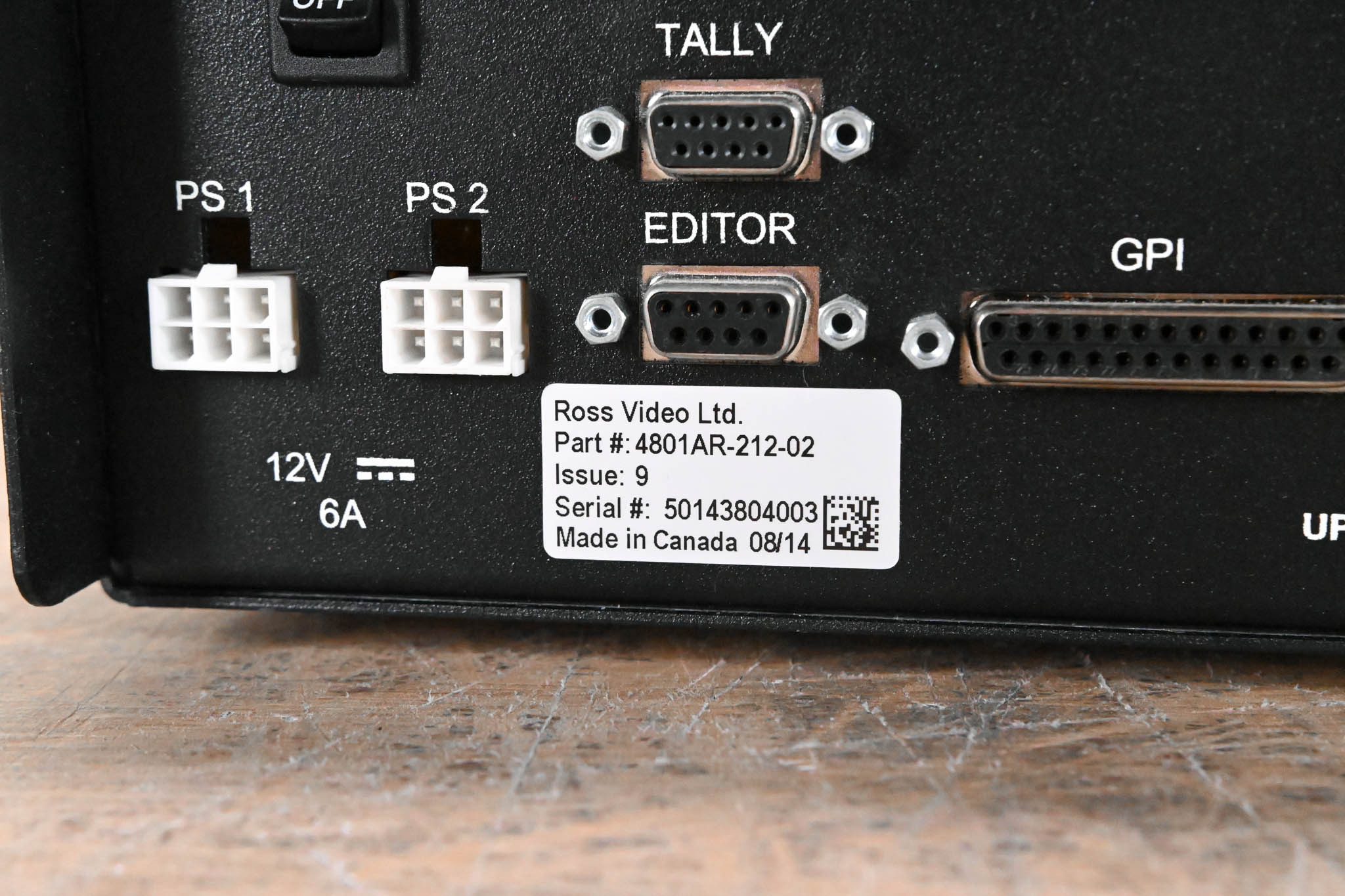 Ross Crossover 12 Solo Video Switcher and Controller (NO POWER SUPPLY)