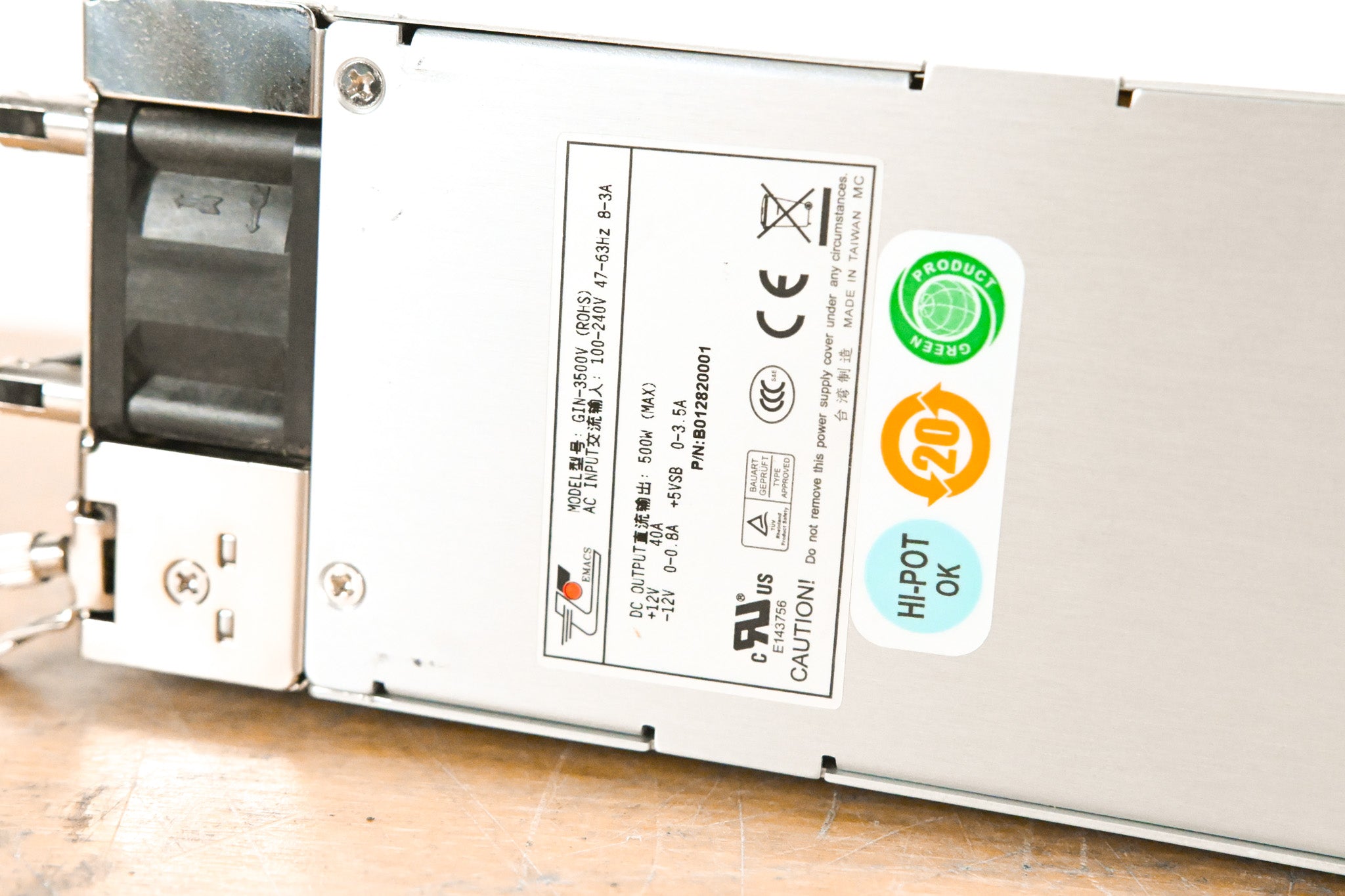 EMACS GIN-3500V 500W Power Supply