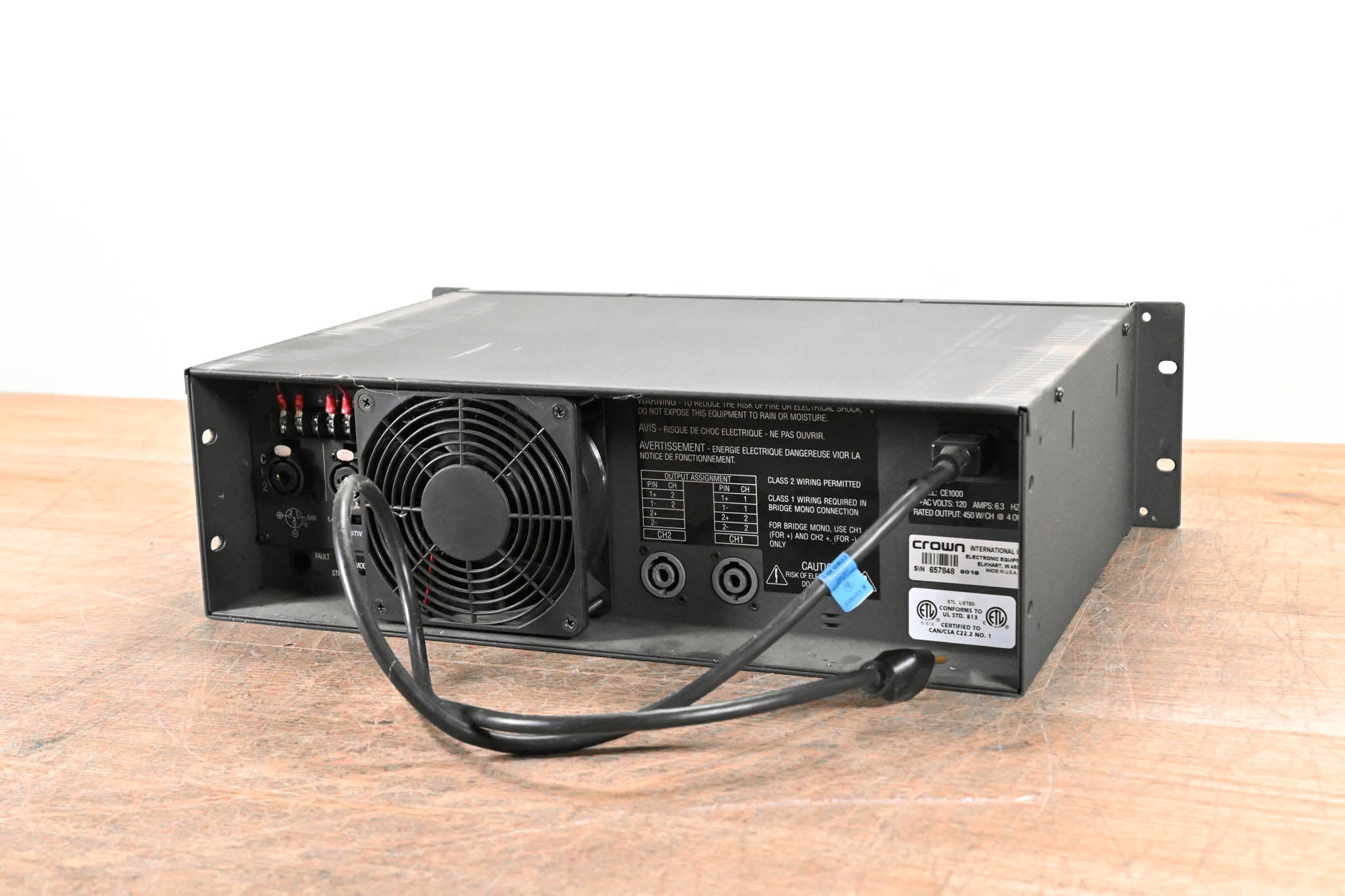 Crown CE1000 2-Channel Power Amplifier