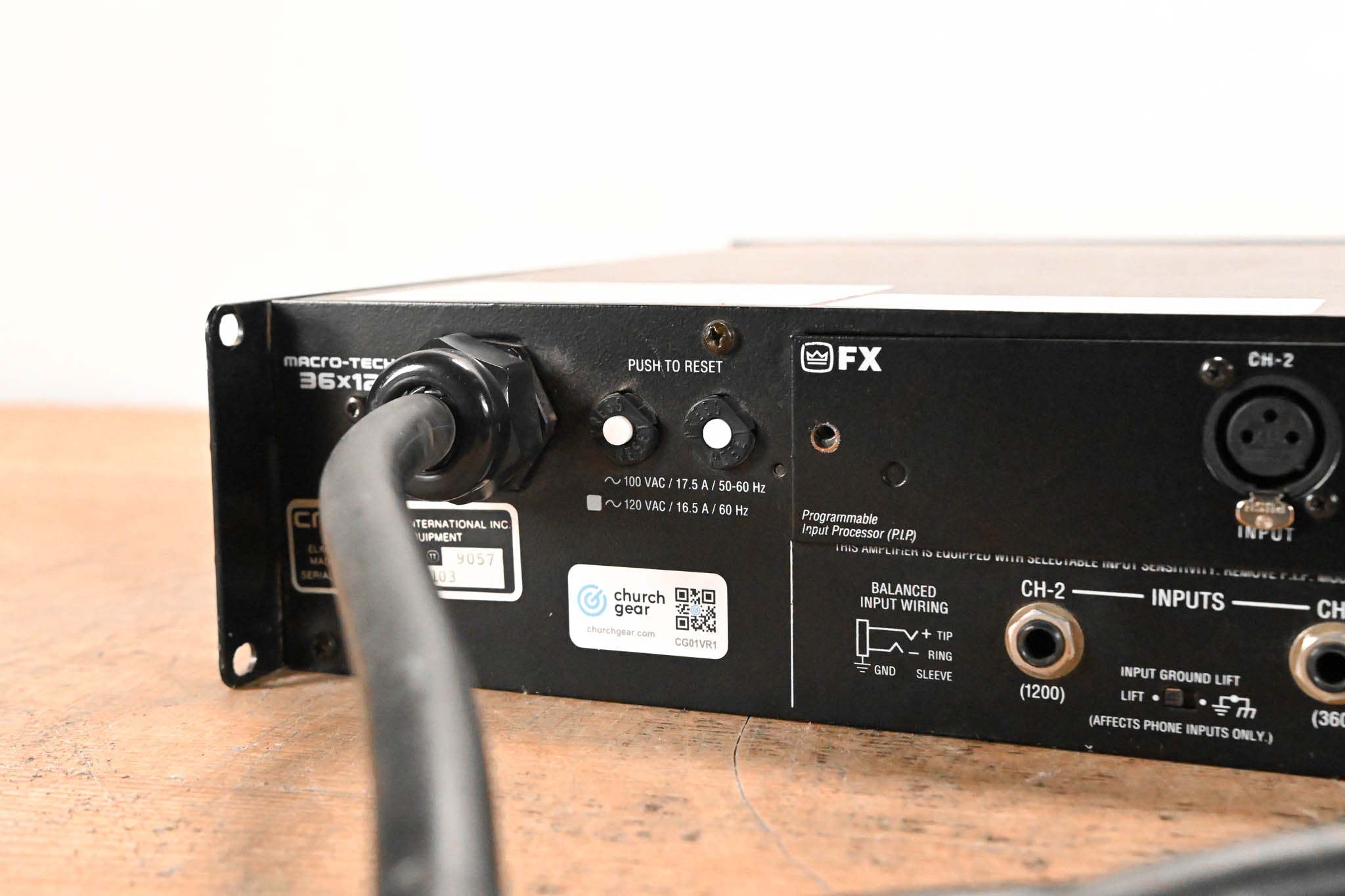 Crown Macro-Tech 36x12 2-Channel Power Amplifier