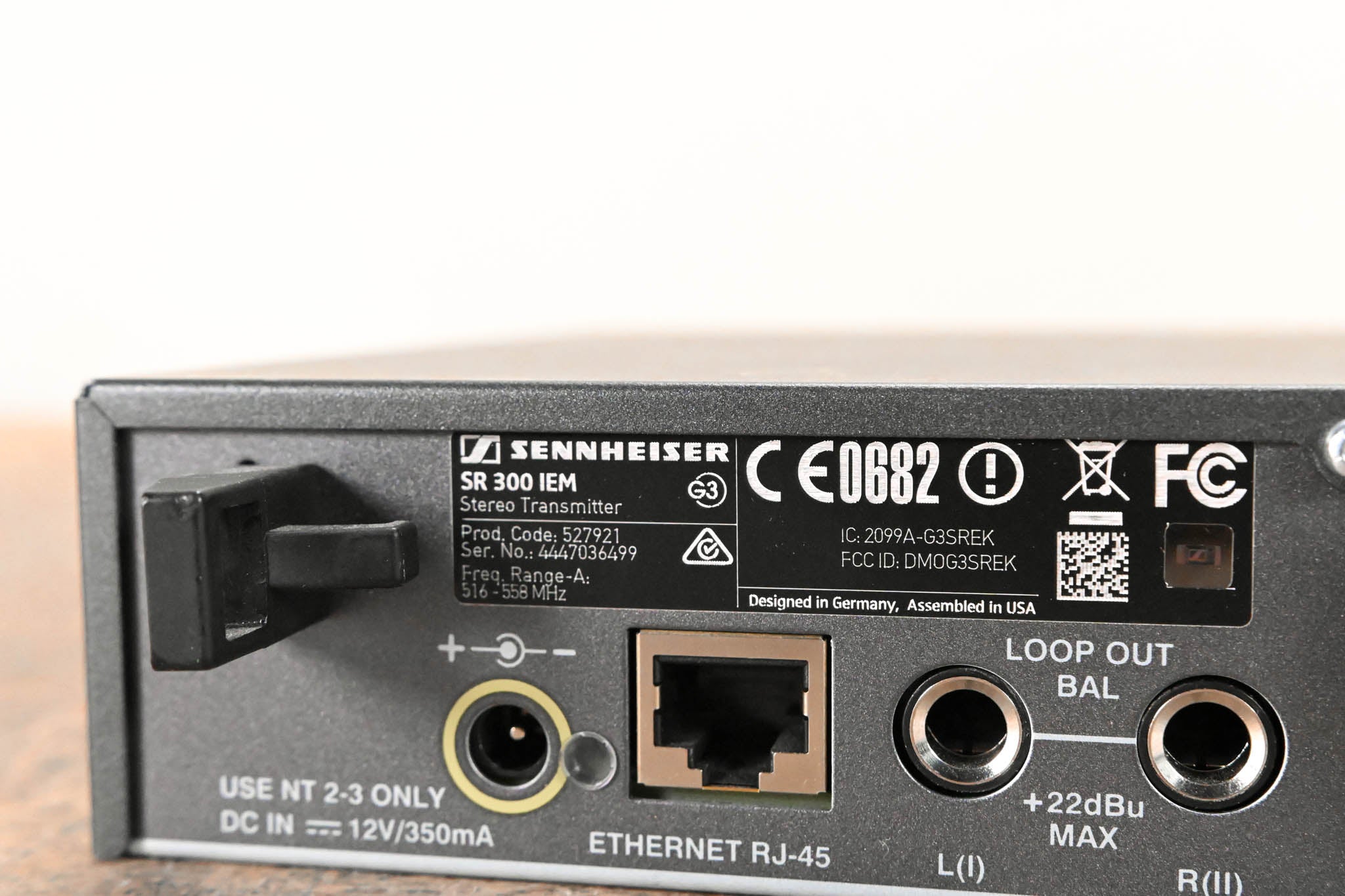 Sennheiser ew 300 IEM G3 Wireless IEM System 516-558 MHz NO POWER SUPPLY