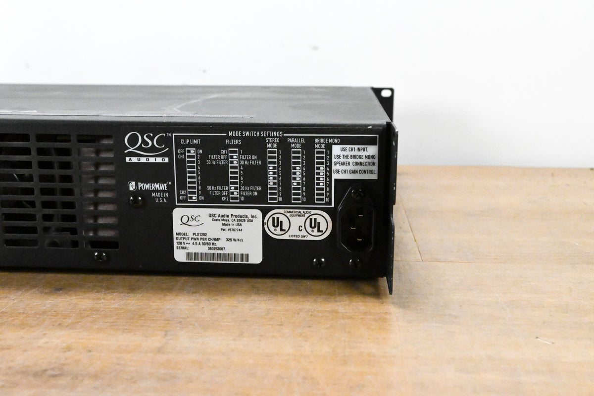 QSC PLX1202 2-Channel Power Amplifier