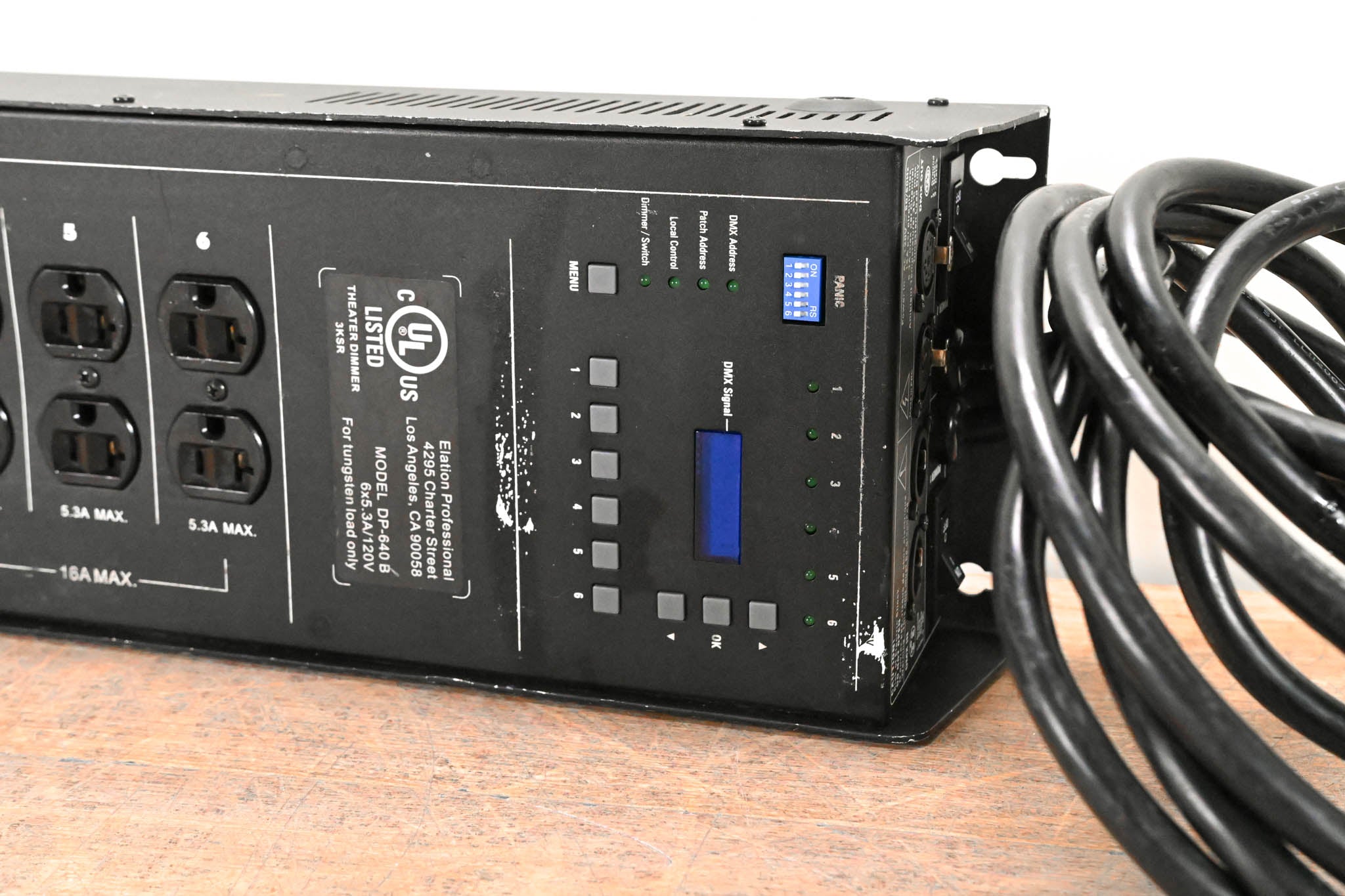 Elation DP-640B Hybrid 6-Channel DMX Dimmer/Switch Pack