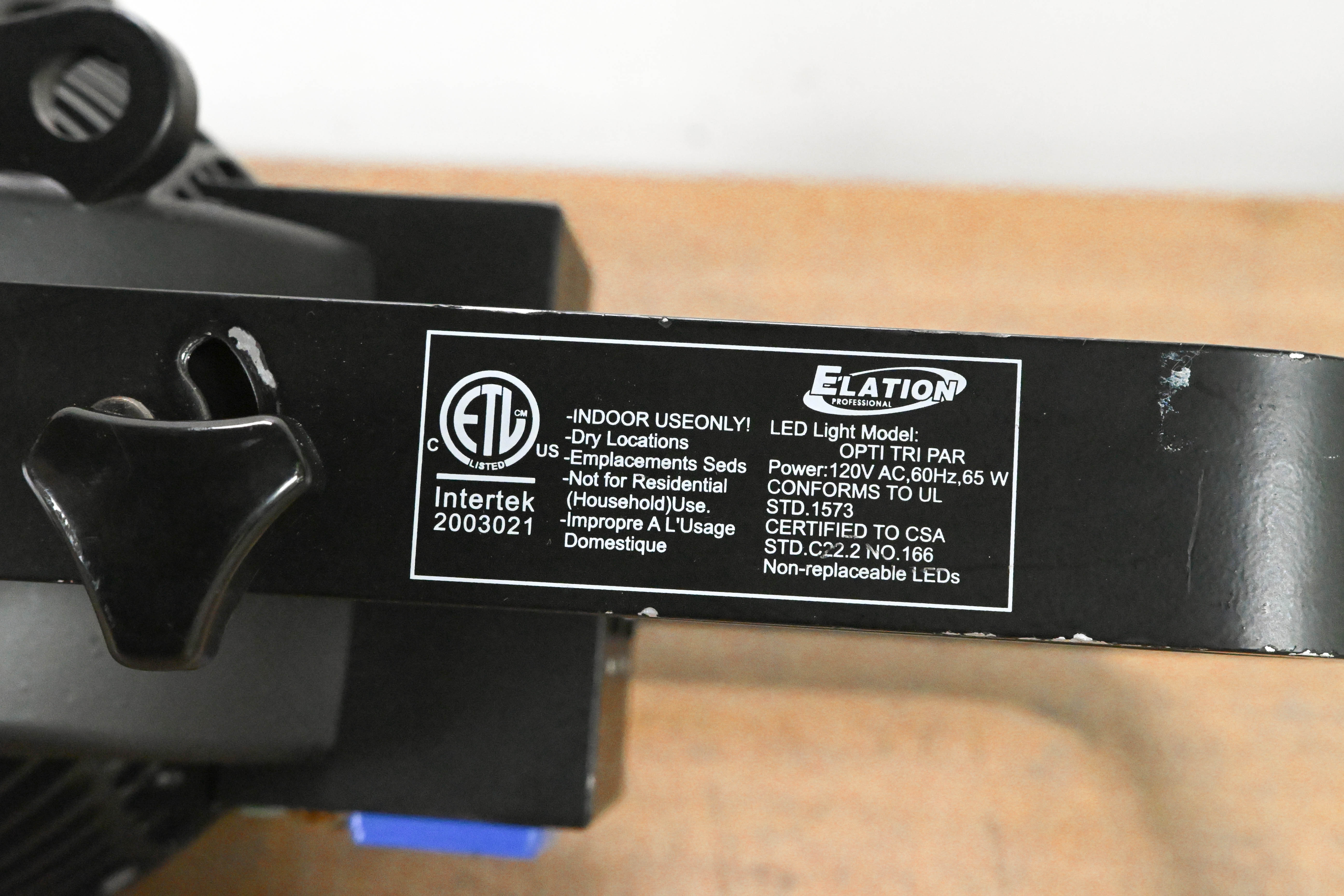 Elation OPTI TRI PAR 18 x 3W Tri Color LED Par