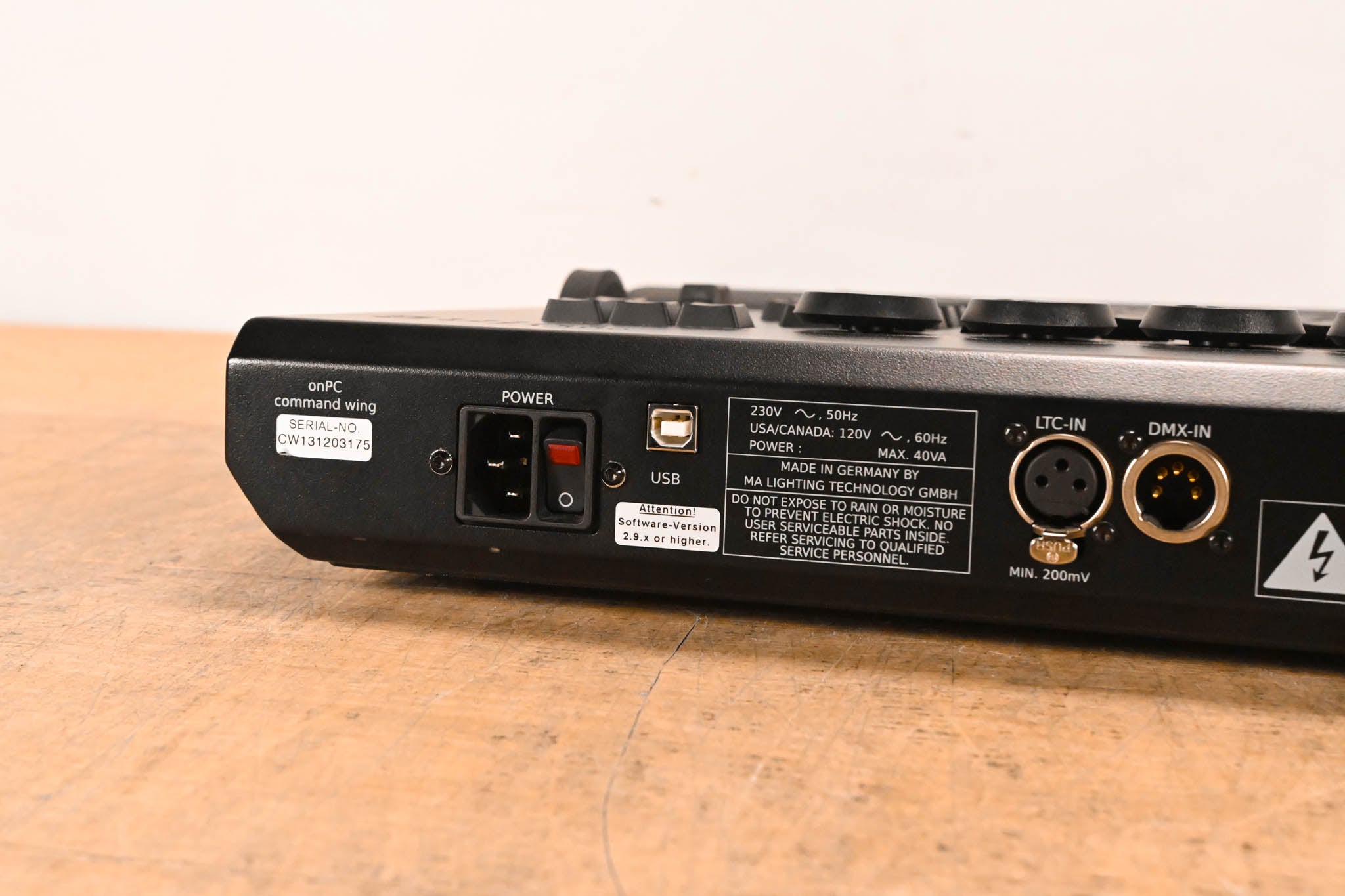 MA Lighting grandMA2 onPC command wing