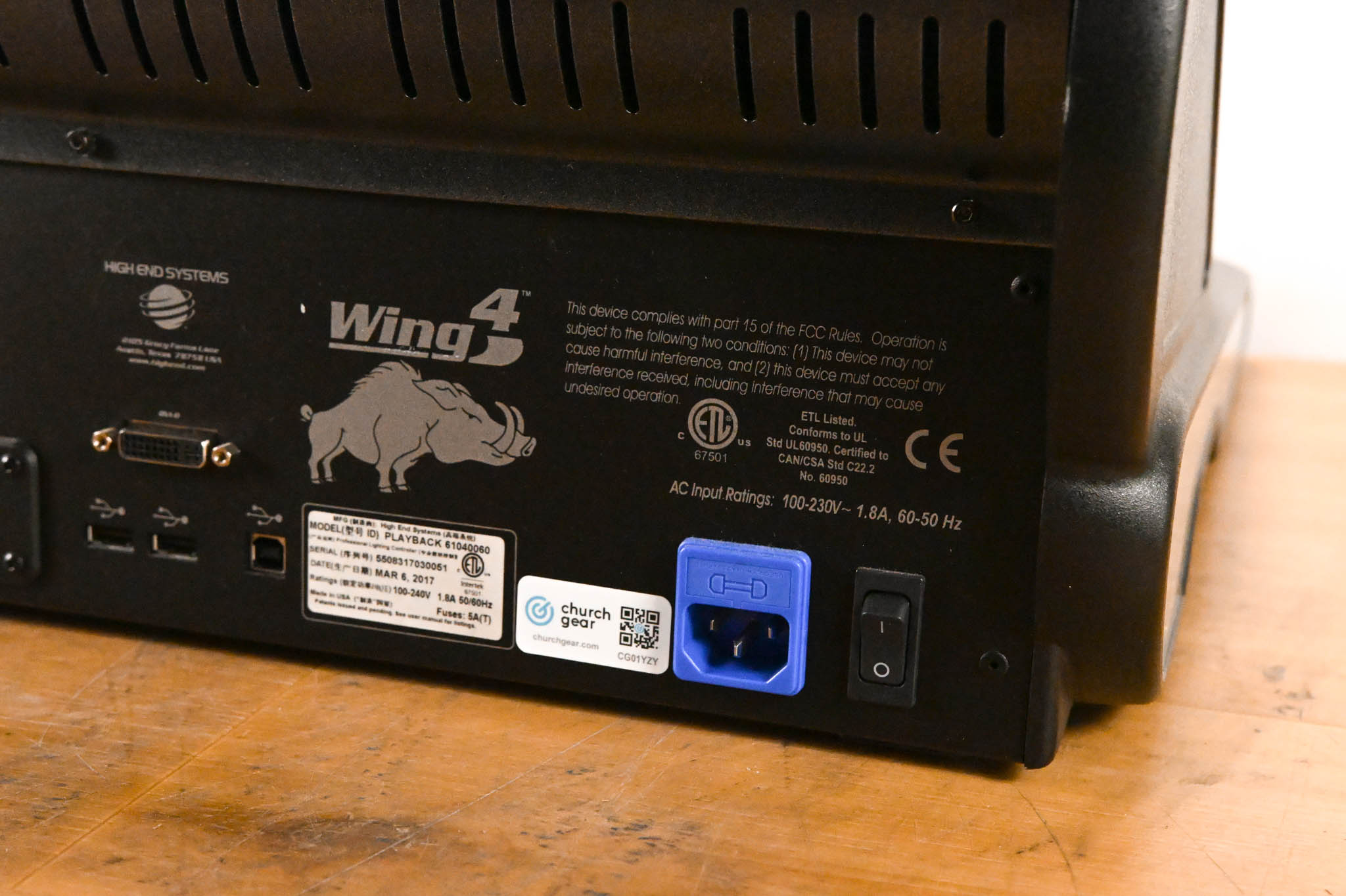High End Systems Playback Wing 4 for Hog 4, Full Boar 4, and Road Hog 4
