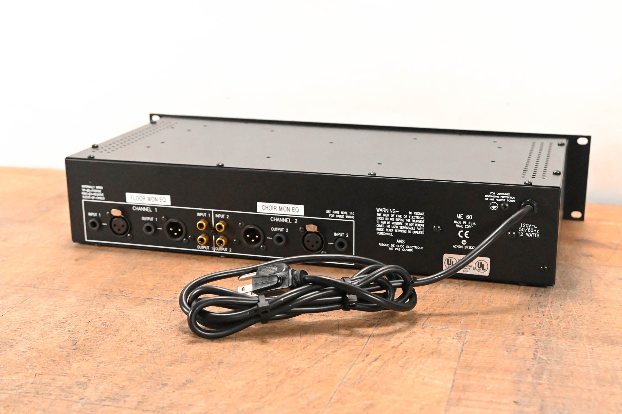 Rane ME 60 Two-Channel 31-Band Graphic Equalizer