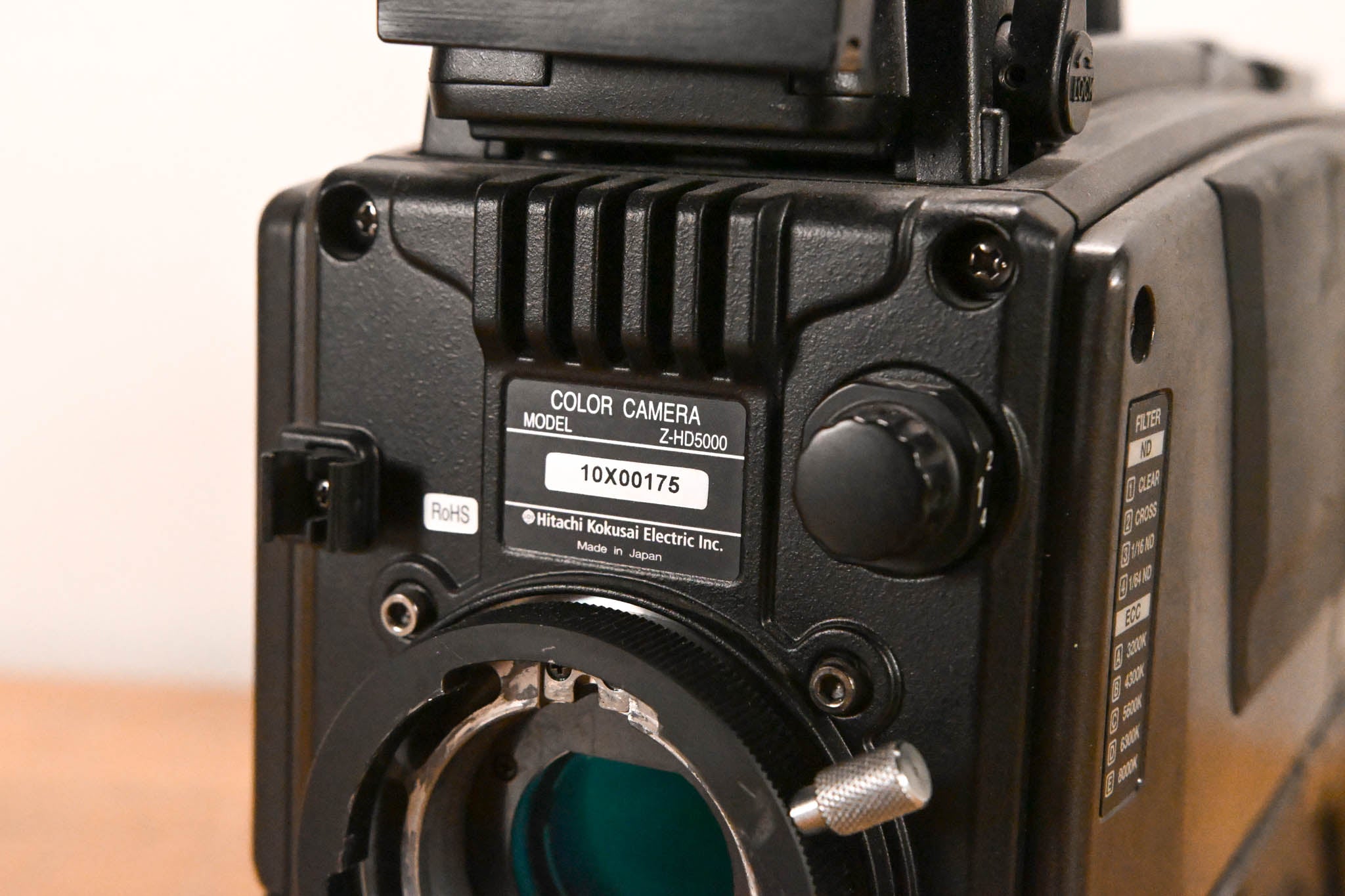 Hitachi Z-HD5000 HDTV Camera with CA-HF1000 Camera Adaptor