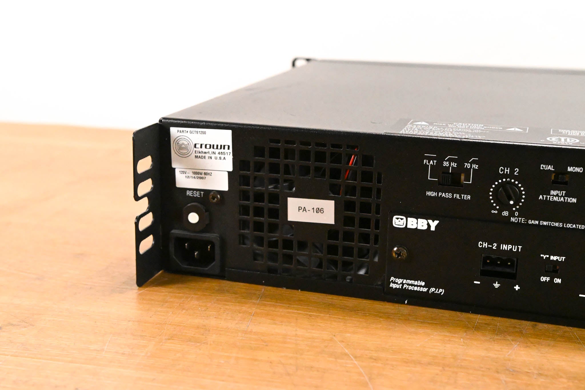 Crown CTs 1200 Two-Channel 600W Power Amplifier