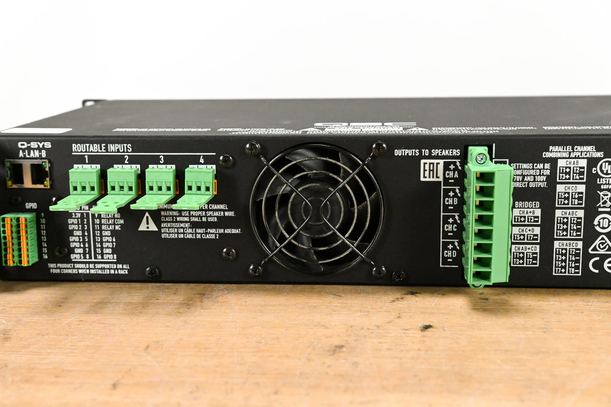 QSC CXD4.2Q 4-Channel, 2000W Network Amplifier