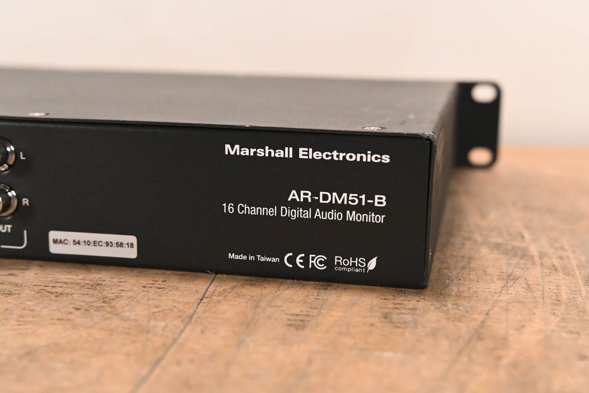 Marshall AR-DM51-B 16-Channel Audio Monitor with Built-in Preview Screen