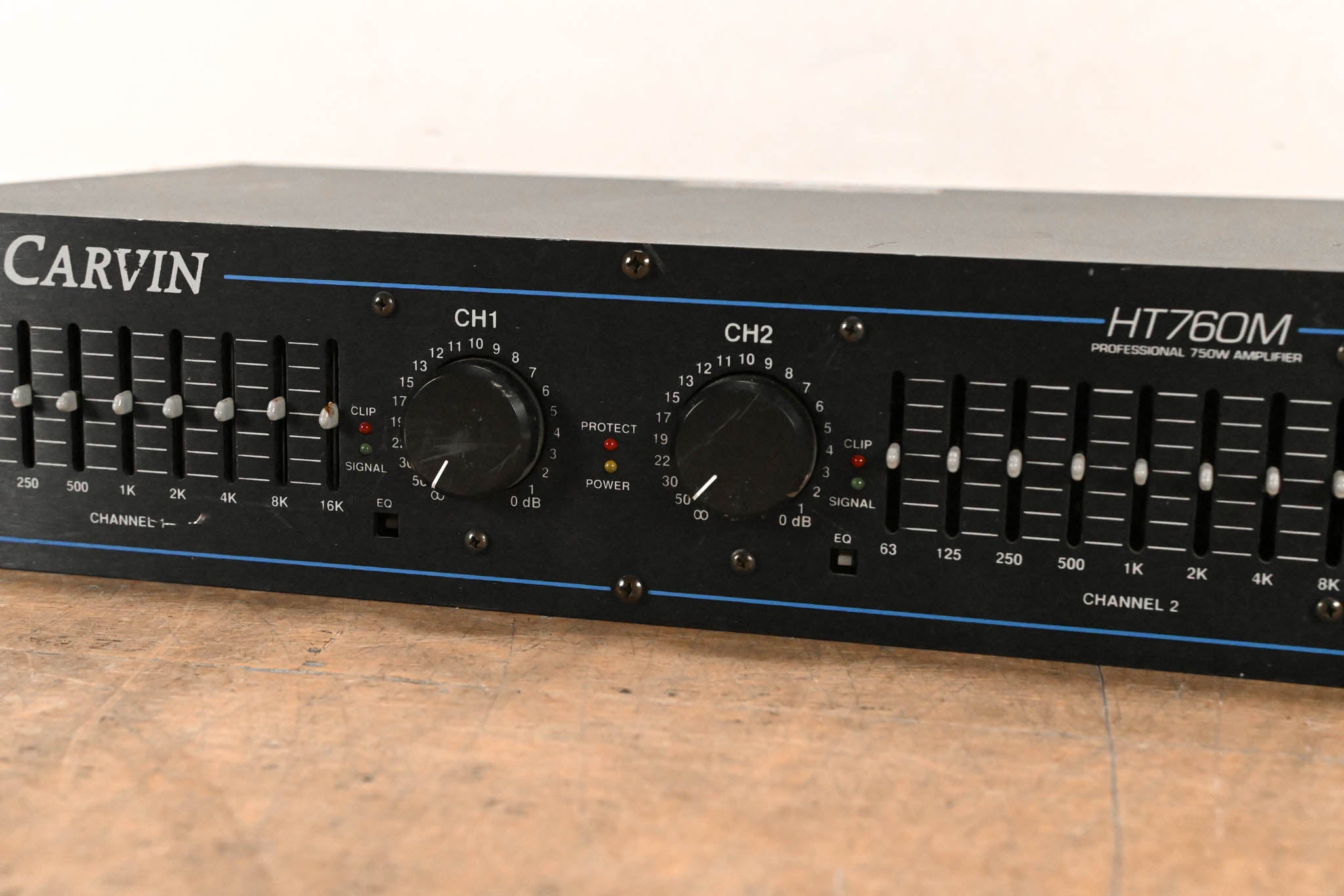 Carvin HT760M 2-Channel 750W Power Amplifier with EQ