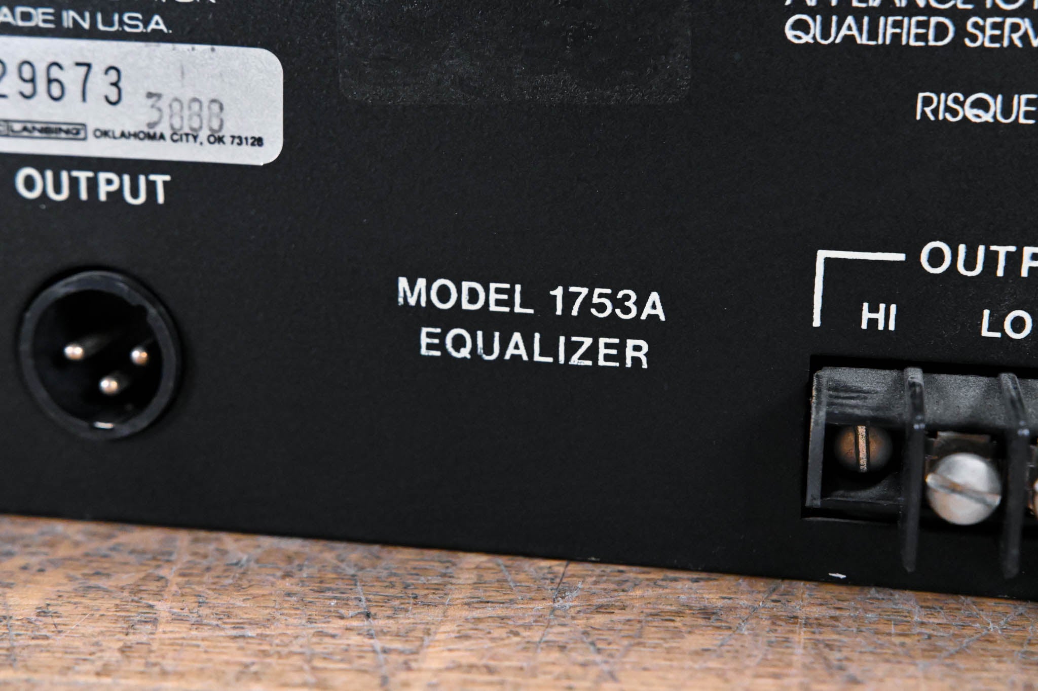 Altec Lansing 1753A 28-Band 1/3-Octave Equalizer CG0092H