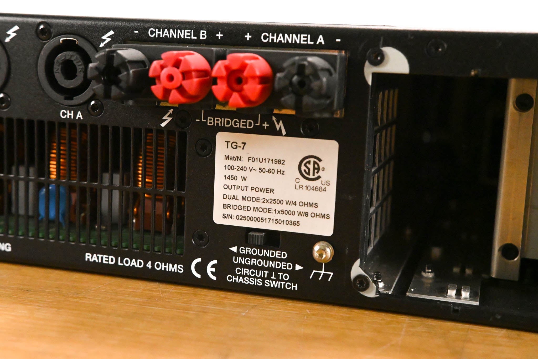 Electro-Voice (EV) TG-7 Tour-Grade Stereo Power Amplifier