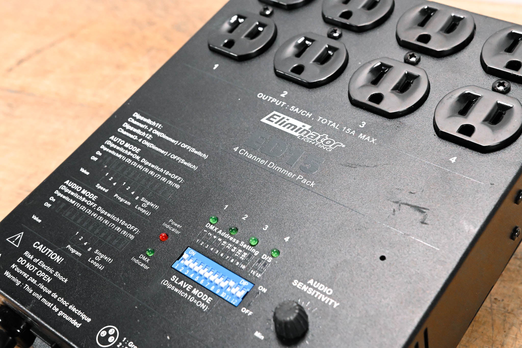 Eliminator Lighting ED15 4-Channel Dimmer Pack