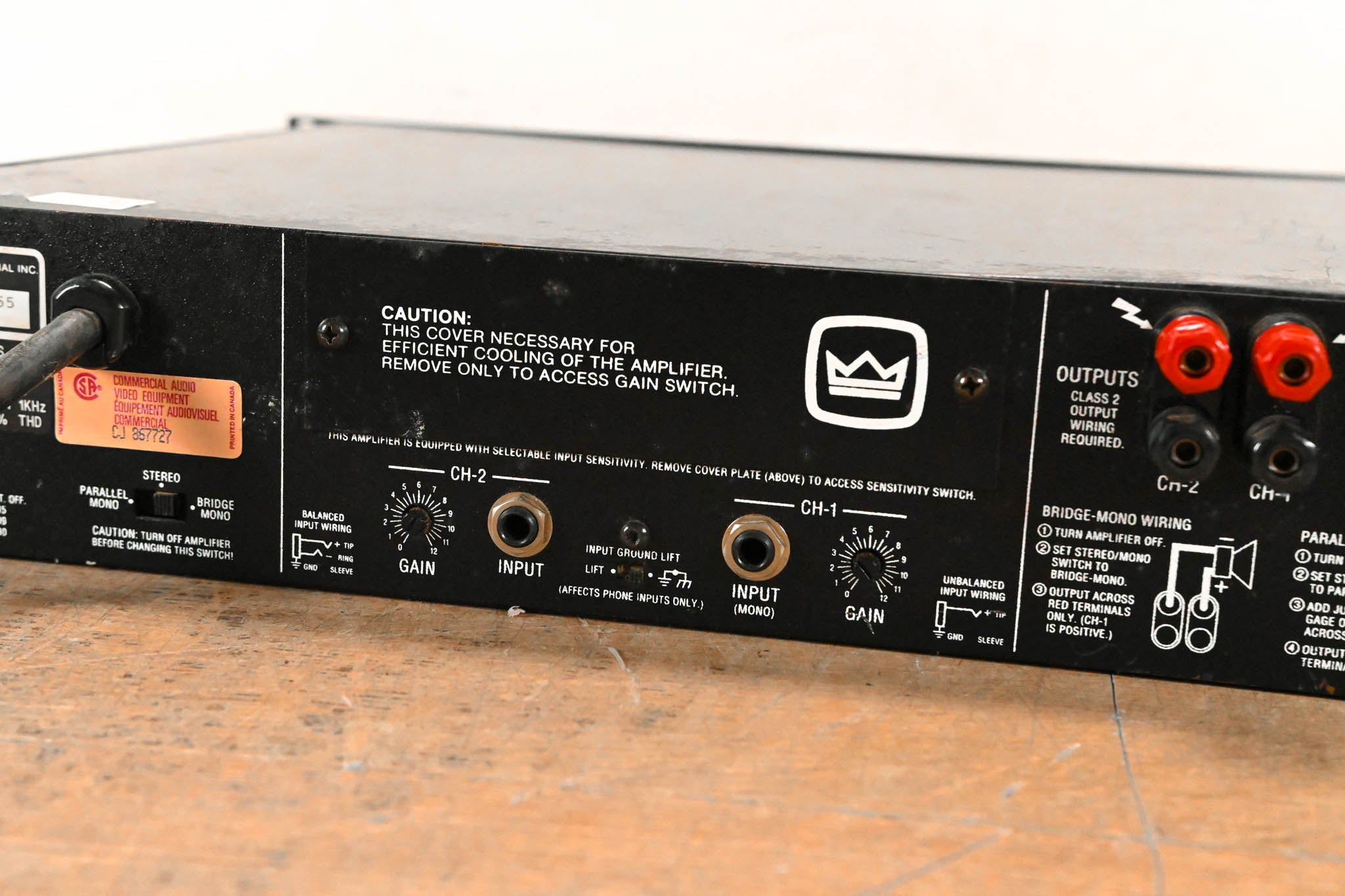 Crown Power Base-2 2-Channel Power Amplifier