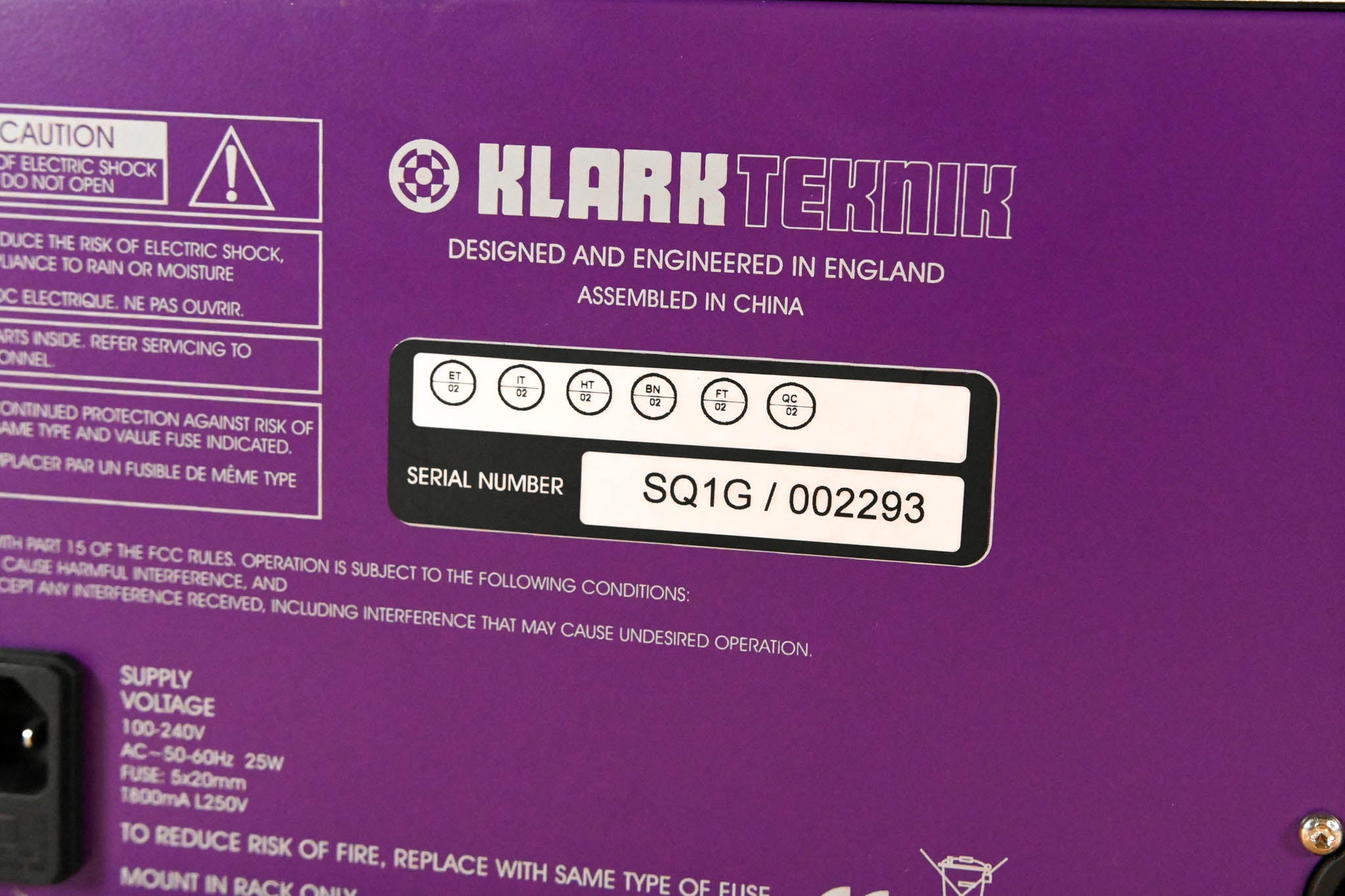 Klark Teknik SQ1G Square ONE Graphic 2-Channel 30-Band Graphic Equalizer