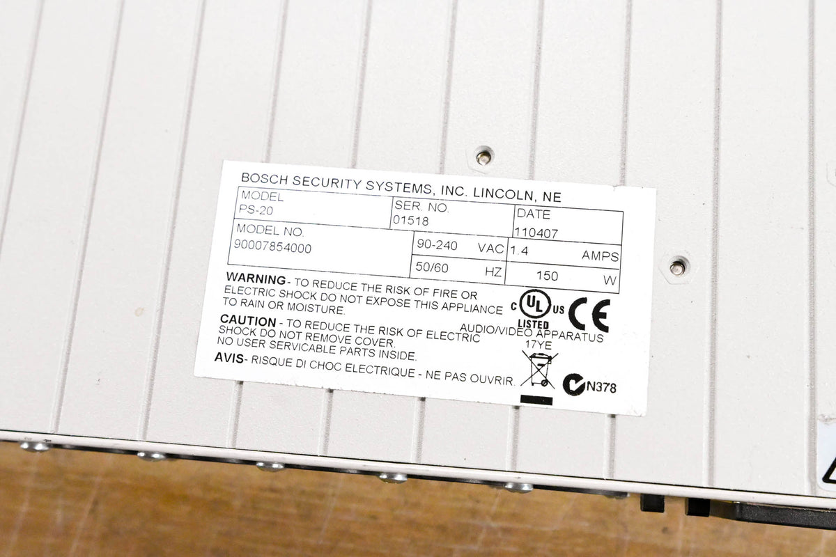 RTS PS-20 Intercom Power Supply