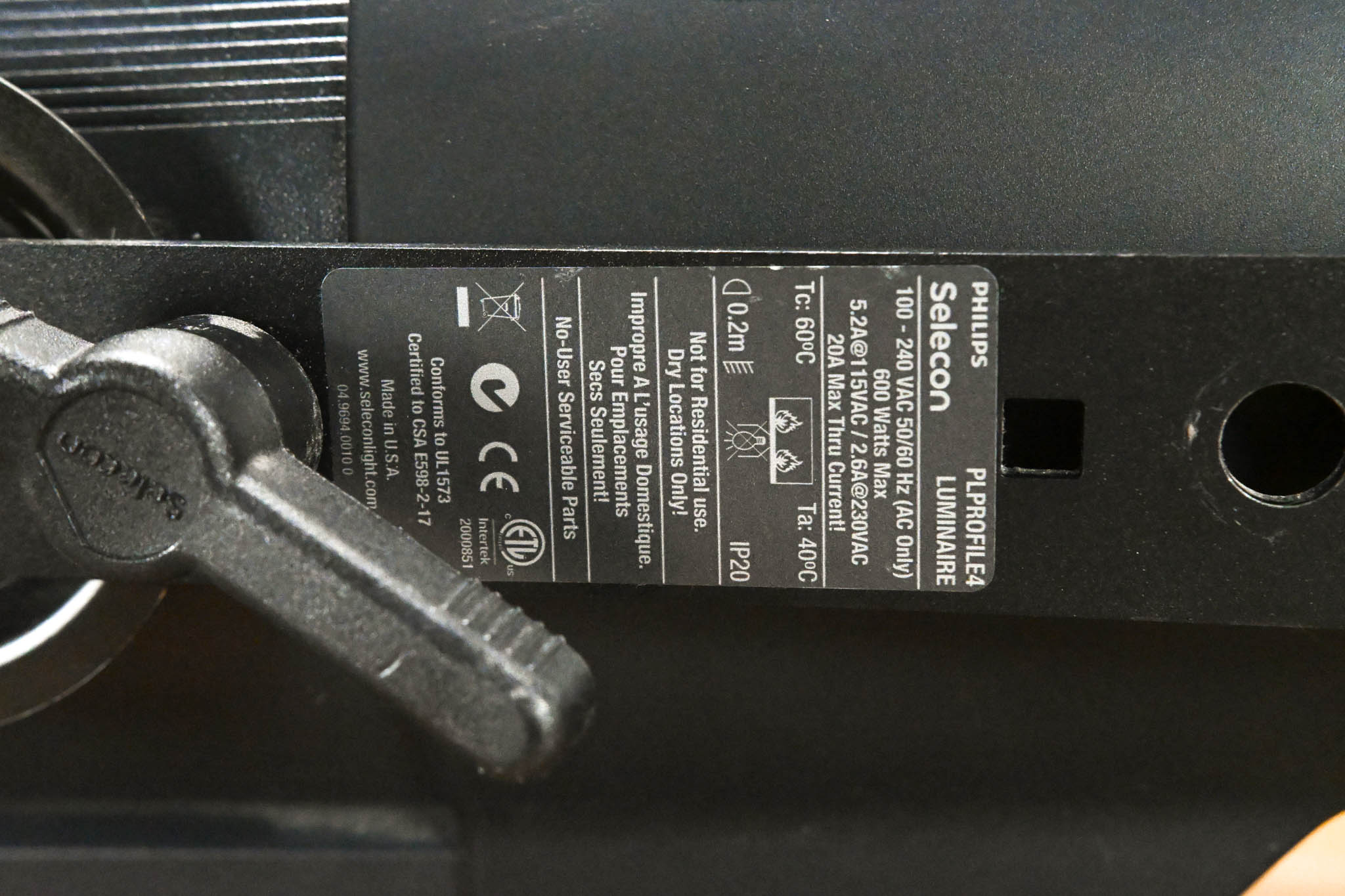 Philips Selecon PLPROFILE4 LED Luminaire w/ SPX 15-35 Degree Zoom Tube