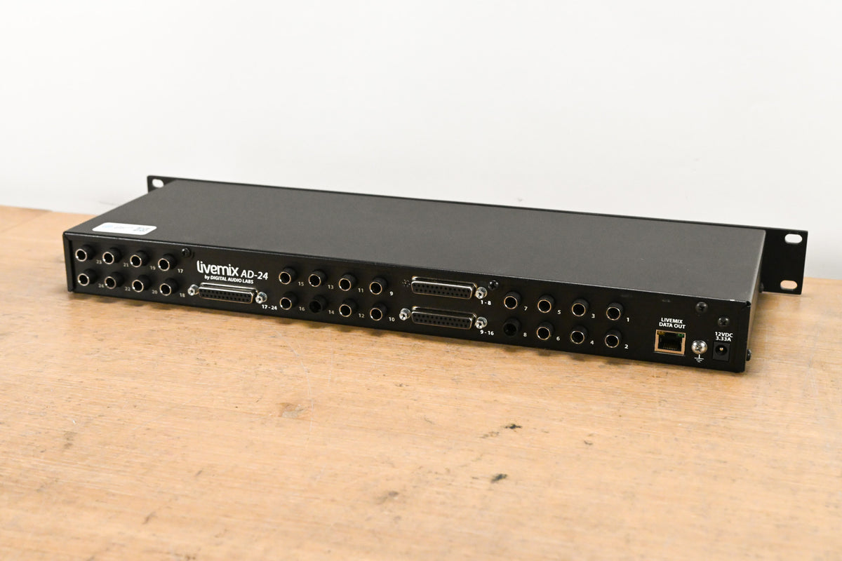 Digital Audio Labs Livemix AD-24 24-CH Analog Input Unit NO POWER SUPPLY