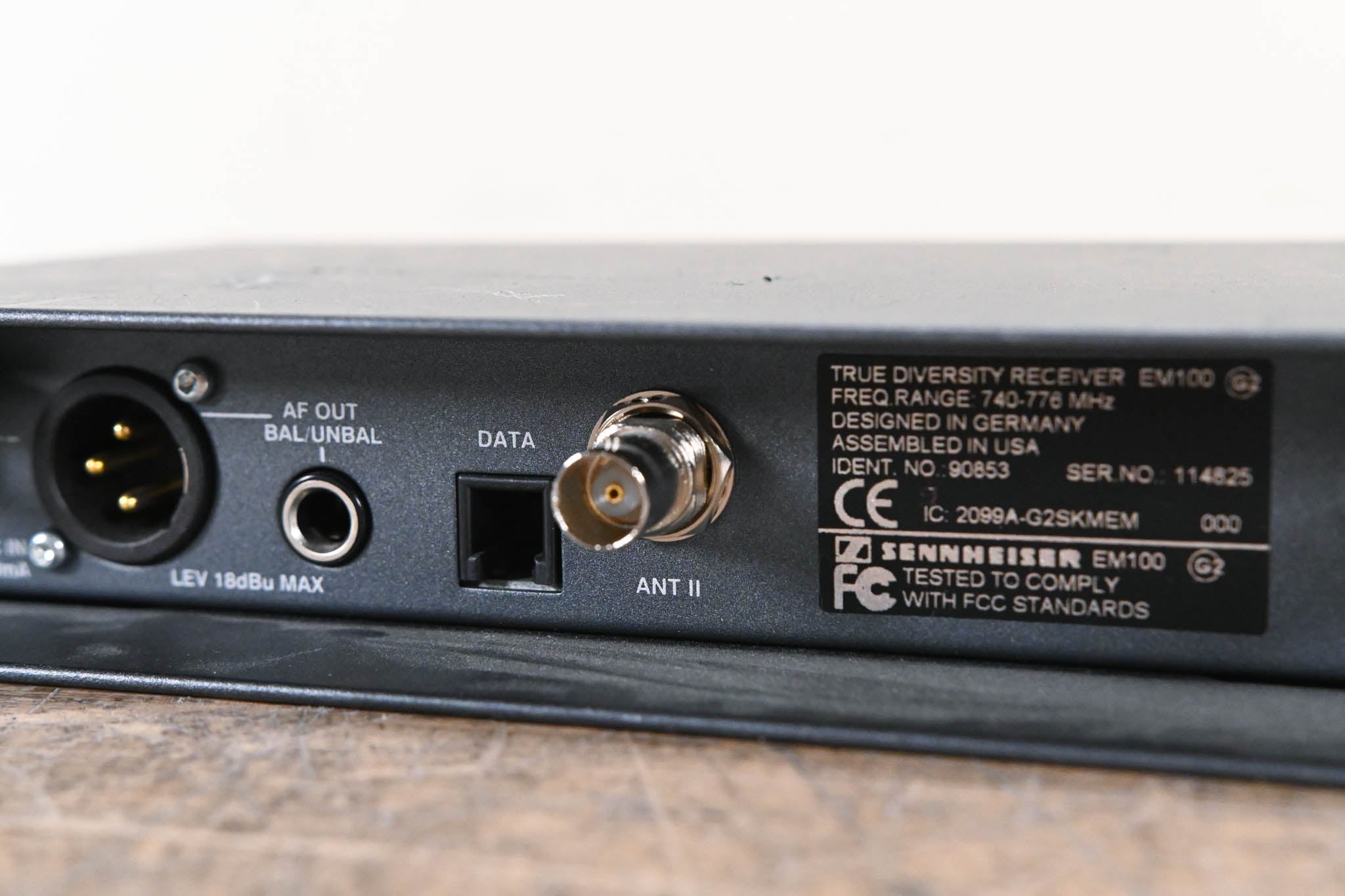 Sennheiser EM 100 G2 Wireless Receiver 740-776 MHz (NO POWER SUPPLY)