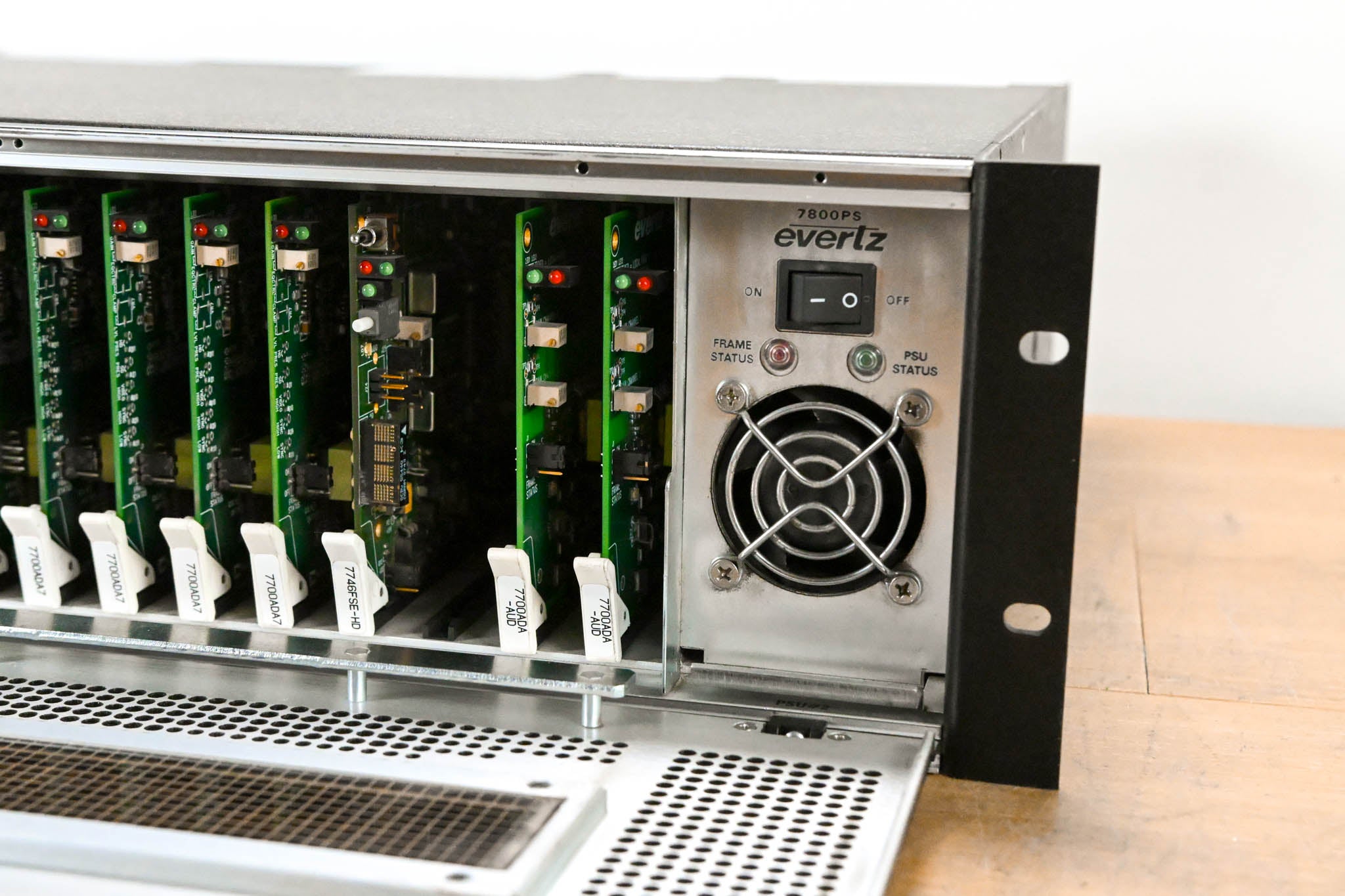 Evertz 7800FR 3RU Rackmount MultiFrame with Cards