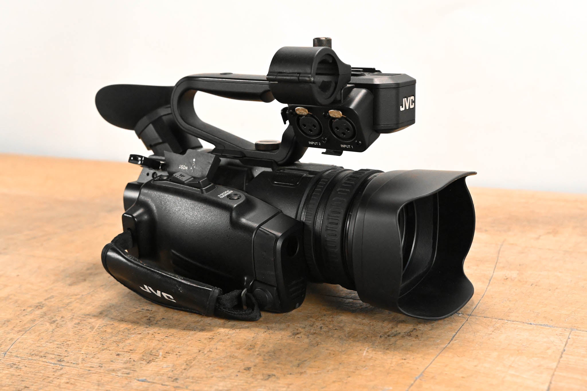 JVC GY-HM200U 4KCAM Compact Handheld Streaming Camcorder