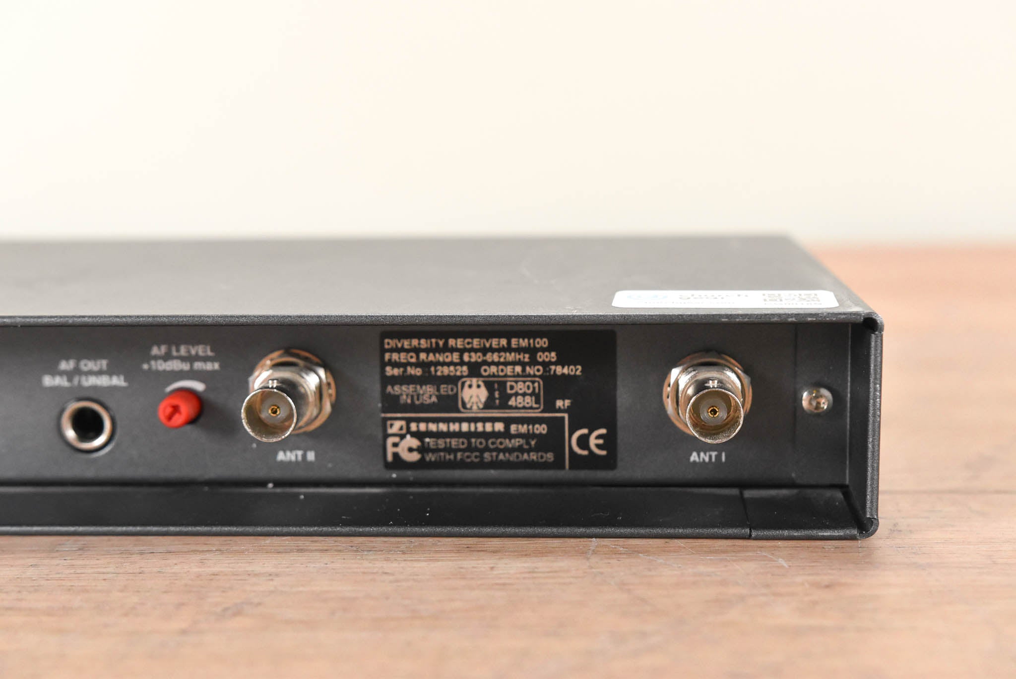 Sennheiser EM 100 Wireless Receiver - 630-662 MHz (NO POWER SUPPLY)