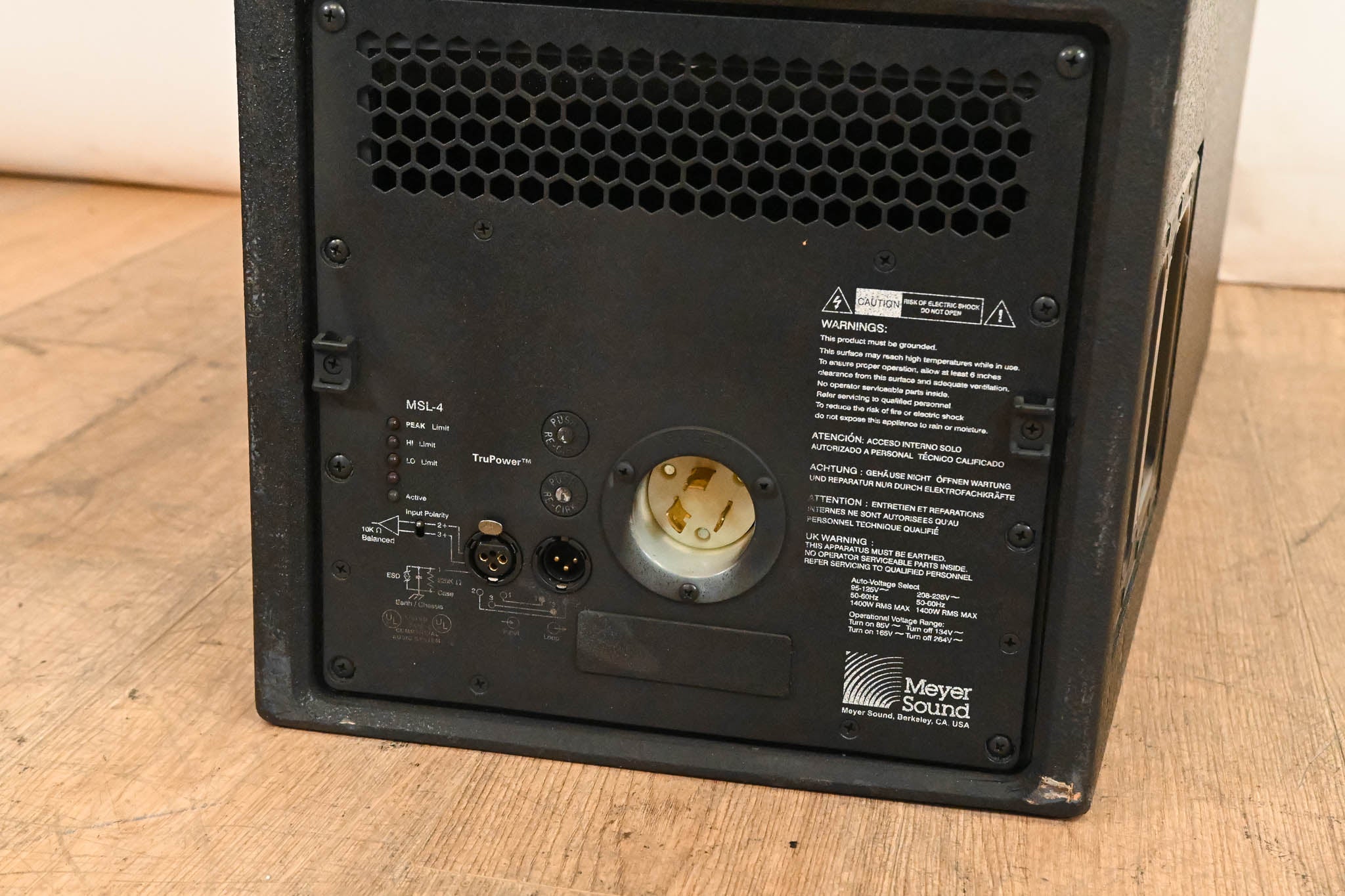 Meyer Sound MSL-4 Self-Powered Reinforcement Loudspeaker