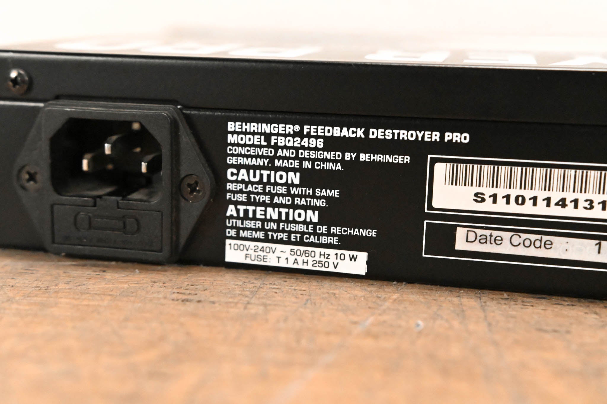 Behringer FBQ2496 Feedback Destroyer PRO Feedback Destroyer