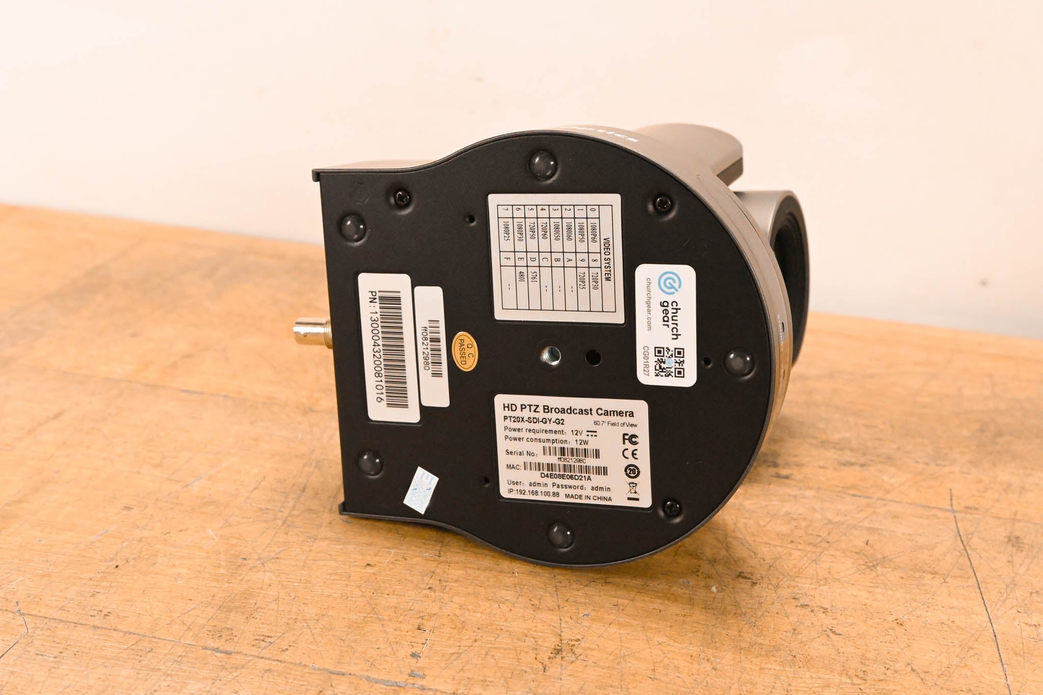 PTZOptics PT20X-SDI-GY-G2 20x-SDI Gen2 Live Streaming Camera (NO PSU)