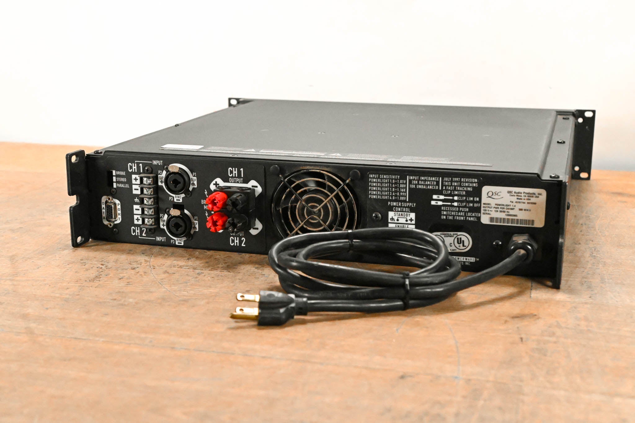 QSC PowerLight 1.4 2-Channel Power Amplifier