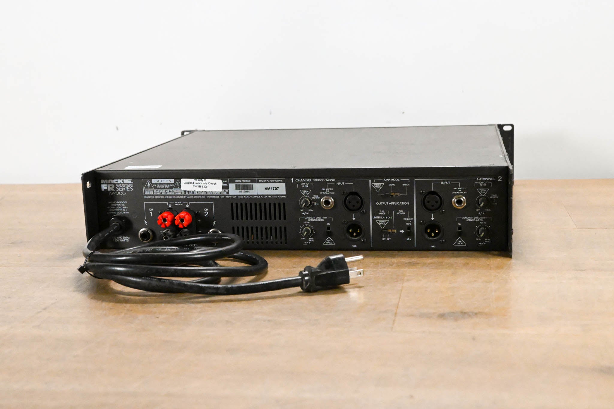 Mackie M-1200 FR Series 2-Channel Power Amplifier