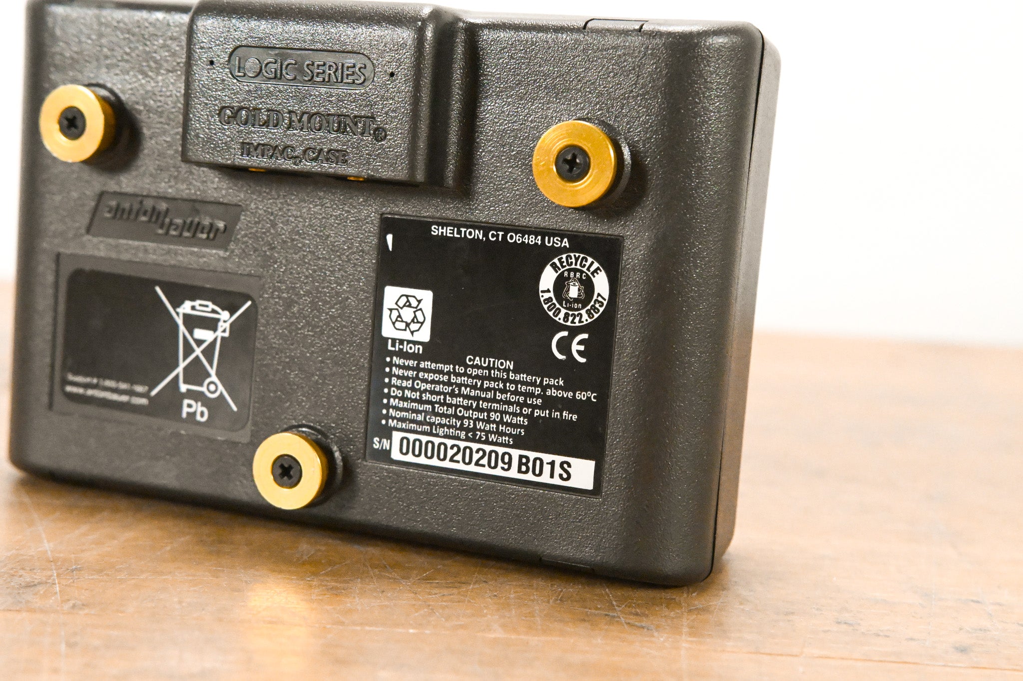 Anton Bauer Dionic Interactive Gold-Mount Battery