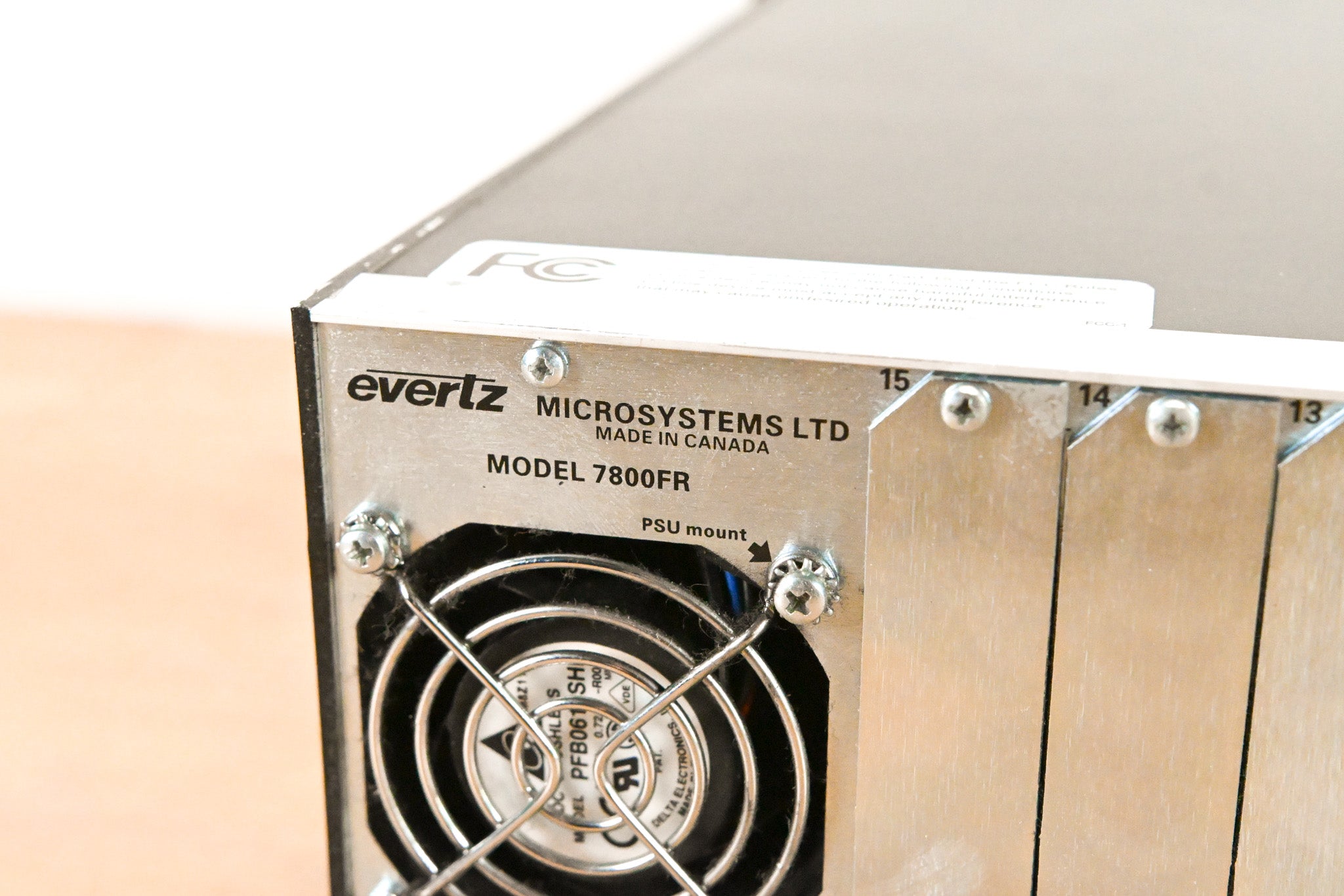 Evertz 7800FR 3RU Rackmount MultiFrame with Cards