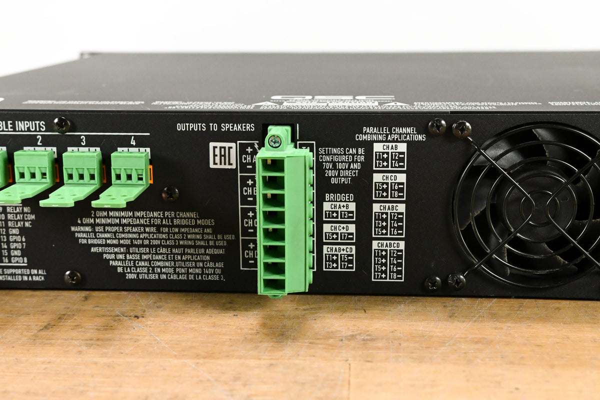 QSC CXD4.3Q 4-Channel Network Amplifier