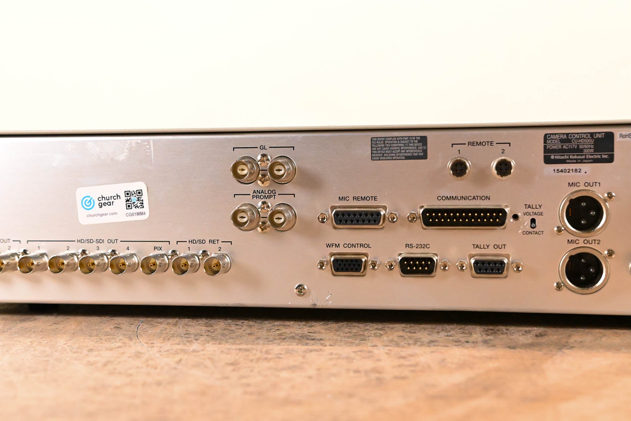 Hitachi CU-HD500 Fiber Optic Camera Control Unit