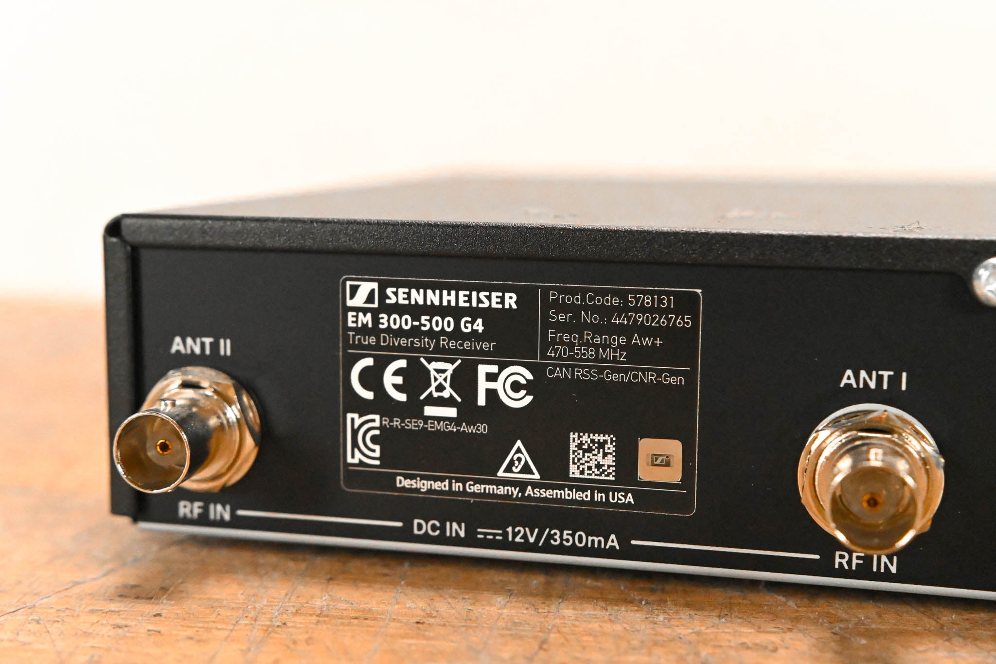 Sennheiser ew 500 G4 Bodypack Wireless System 470-558MHz NO POWER SUPPLY