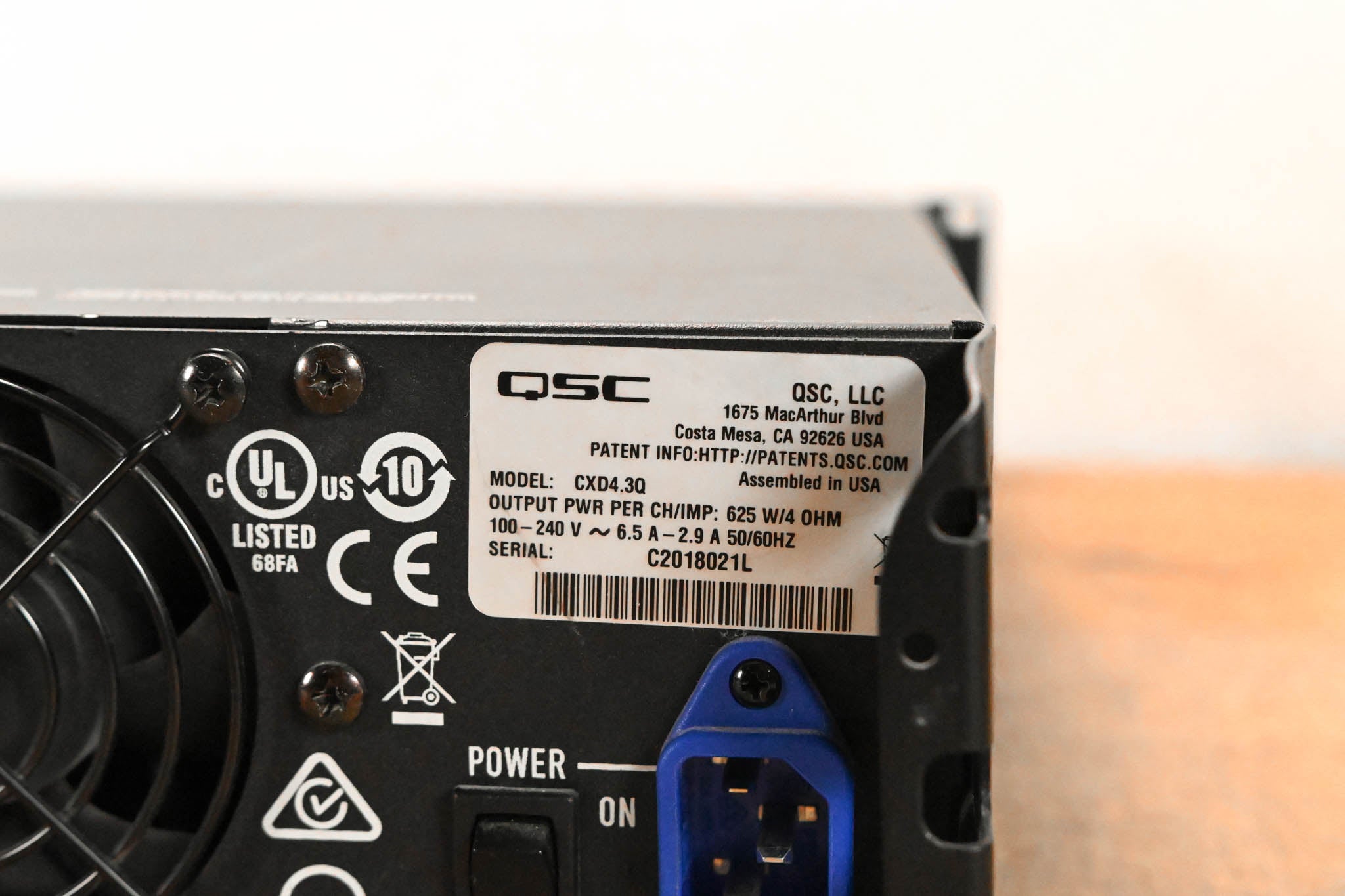 QSC CXD4.3Q 4-Channel Network Amplifier
