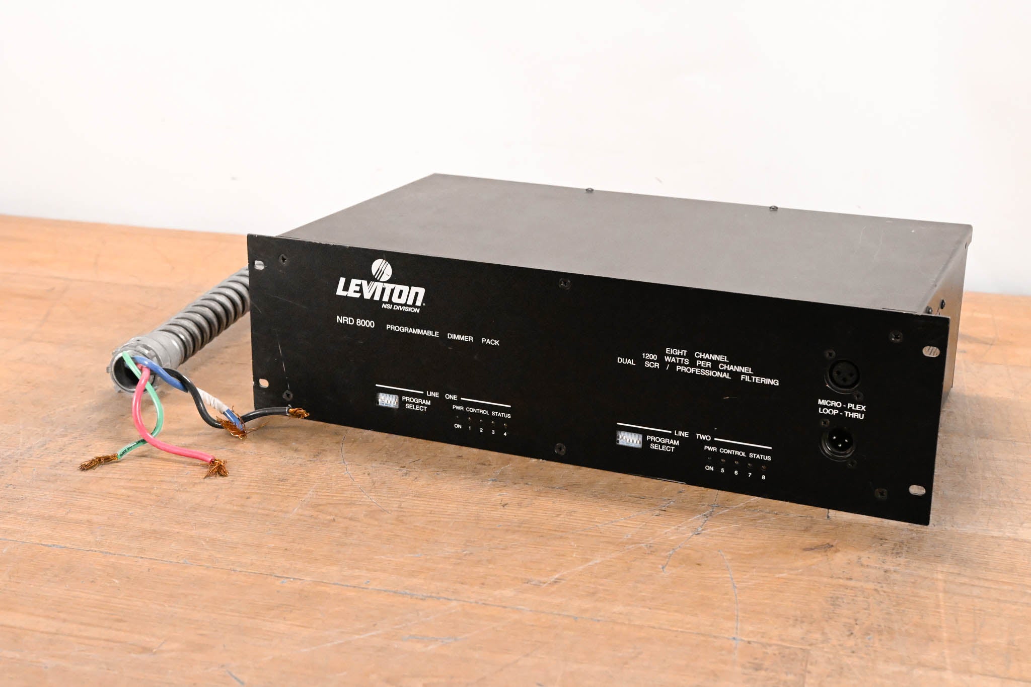 Leviton NRD 8000 8-Channel Programmable Lighting Dimmer Pack (NO PSU)